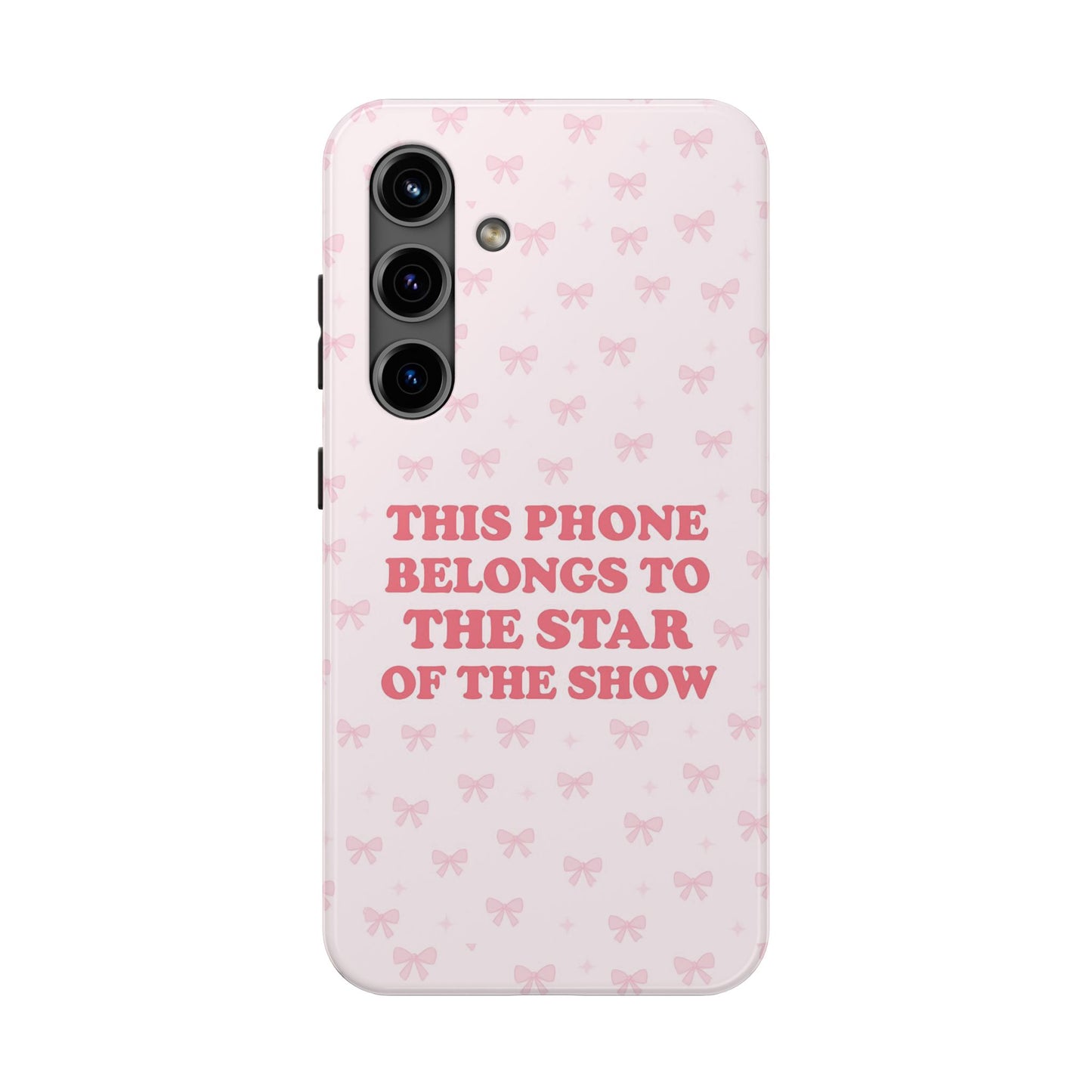 Sosa Nova “Star of the Show” Pink Bow Phone Case