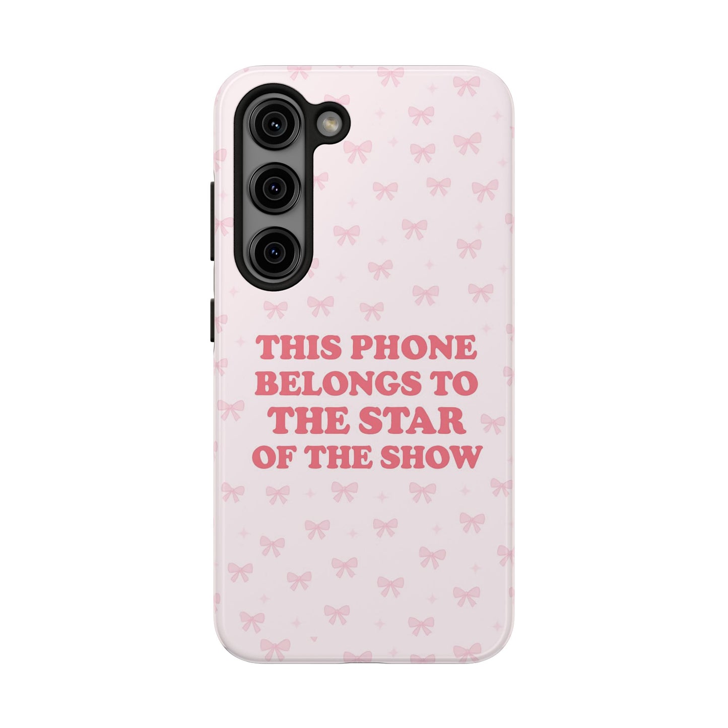 Sosa Nova “Star of the Show” Pink Bow Phone Case
