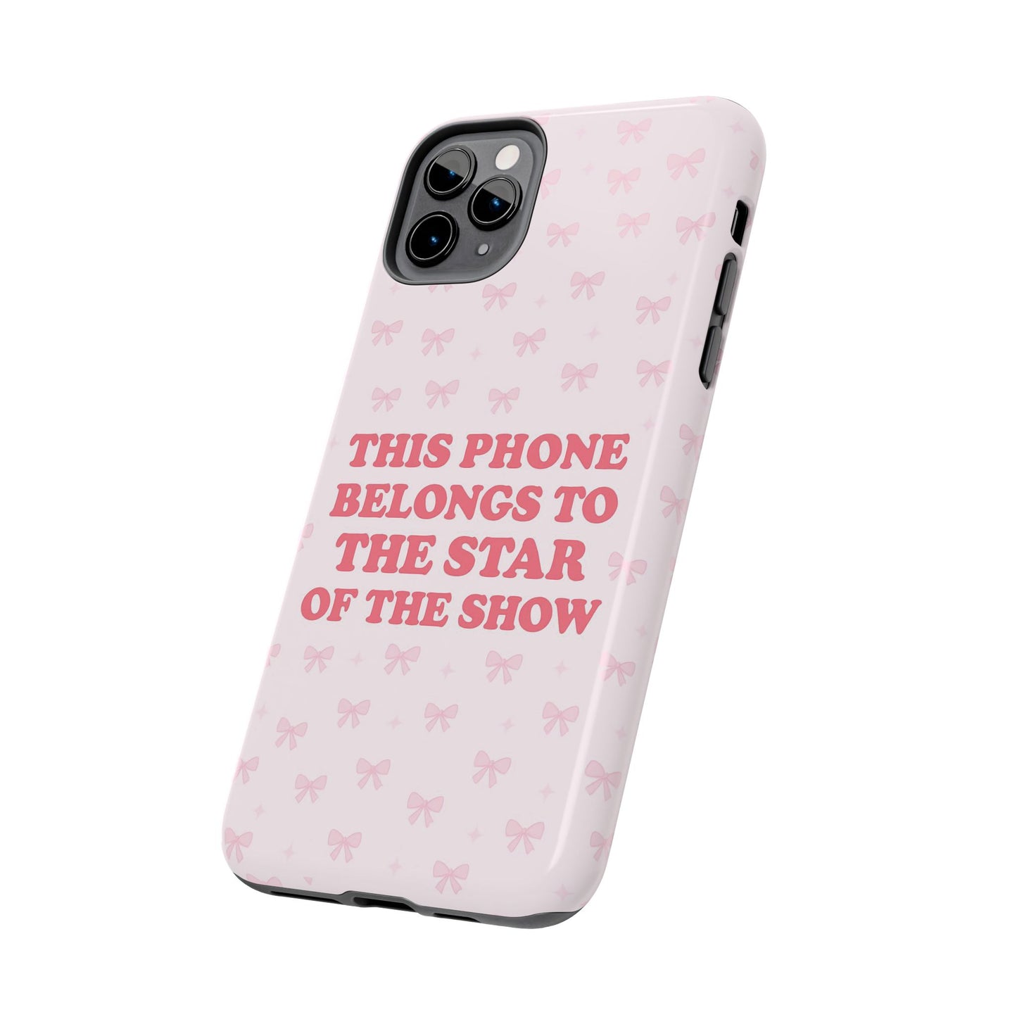 Sosa Nova “Star of the Show” Pink Bow Phone Case