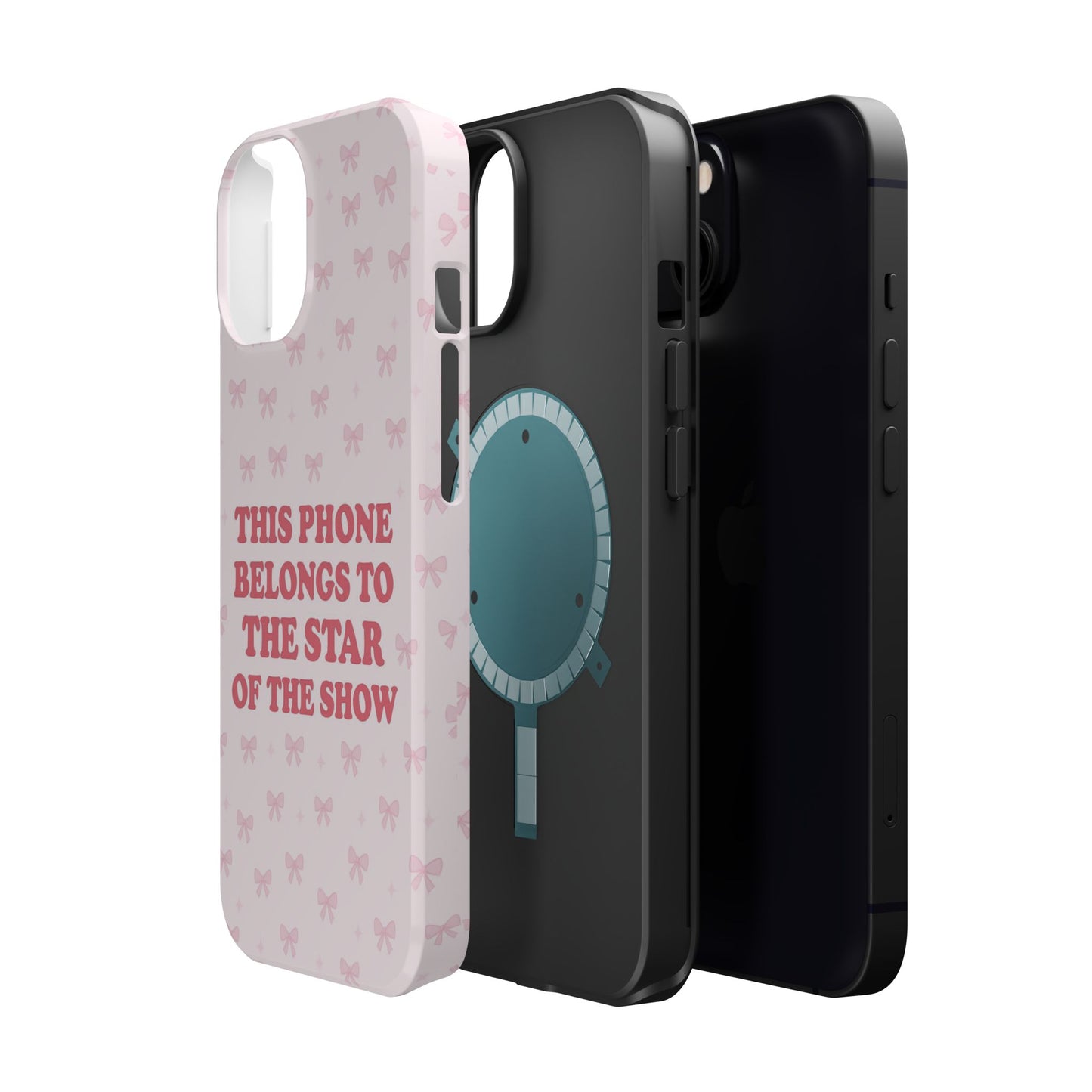Sosa Nova “Star of the Show” Pink Bow MagSafe Phone Case