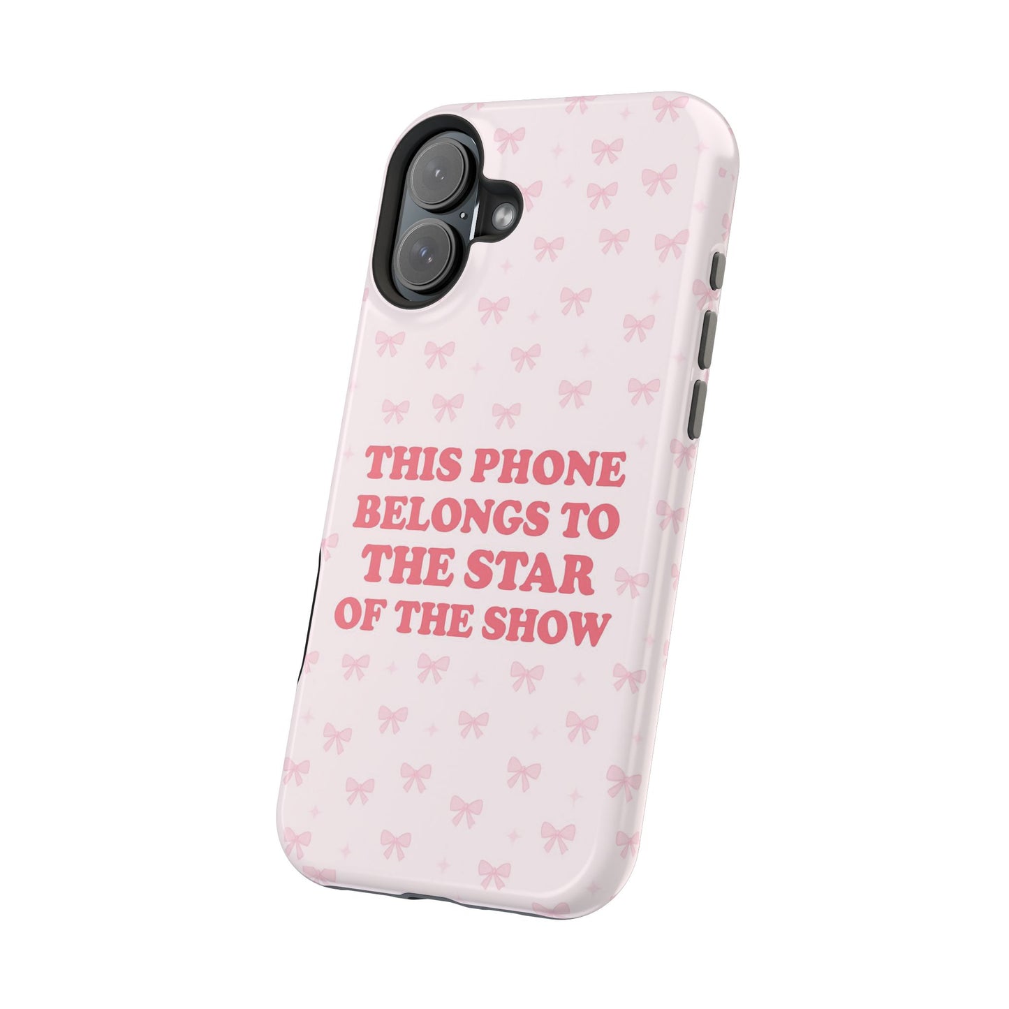 Sosa Nova “Star of the Show” Pink Bow MagSafe Phone Case