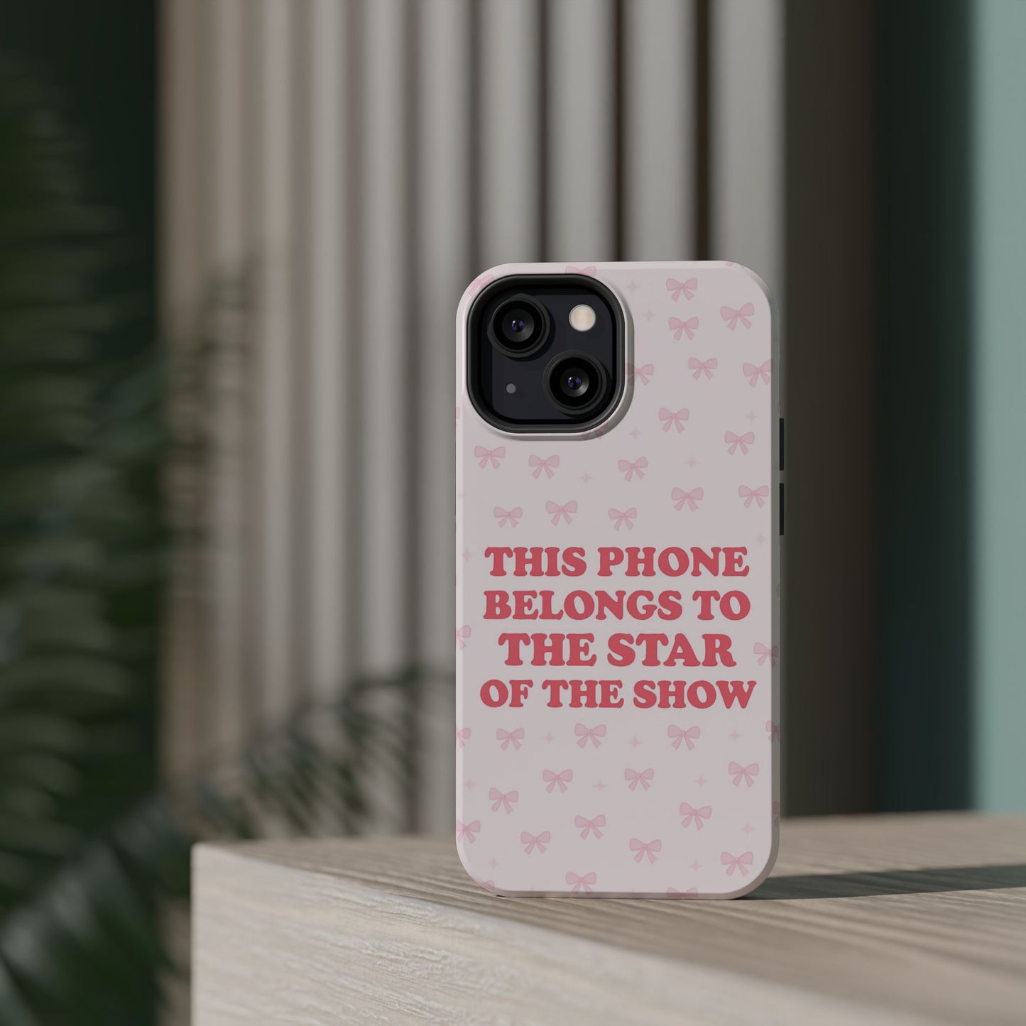 Sosa Nova “Star of the Show” Pink Bow MagSafe Phone Case
