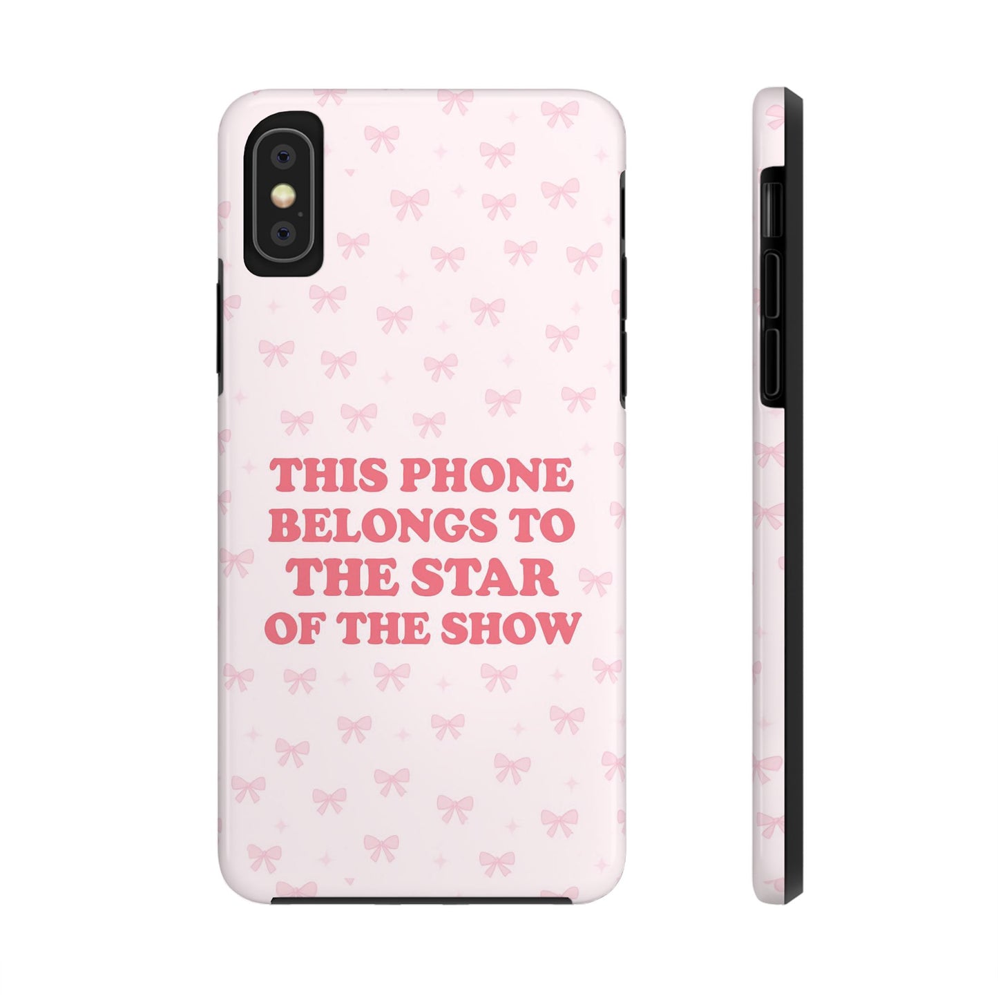 Sosa Nova “Star of the Show” Pink Bow Phone Case