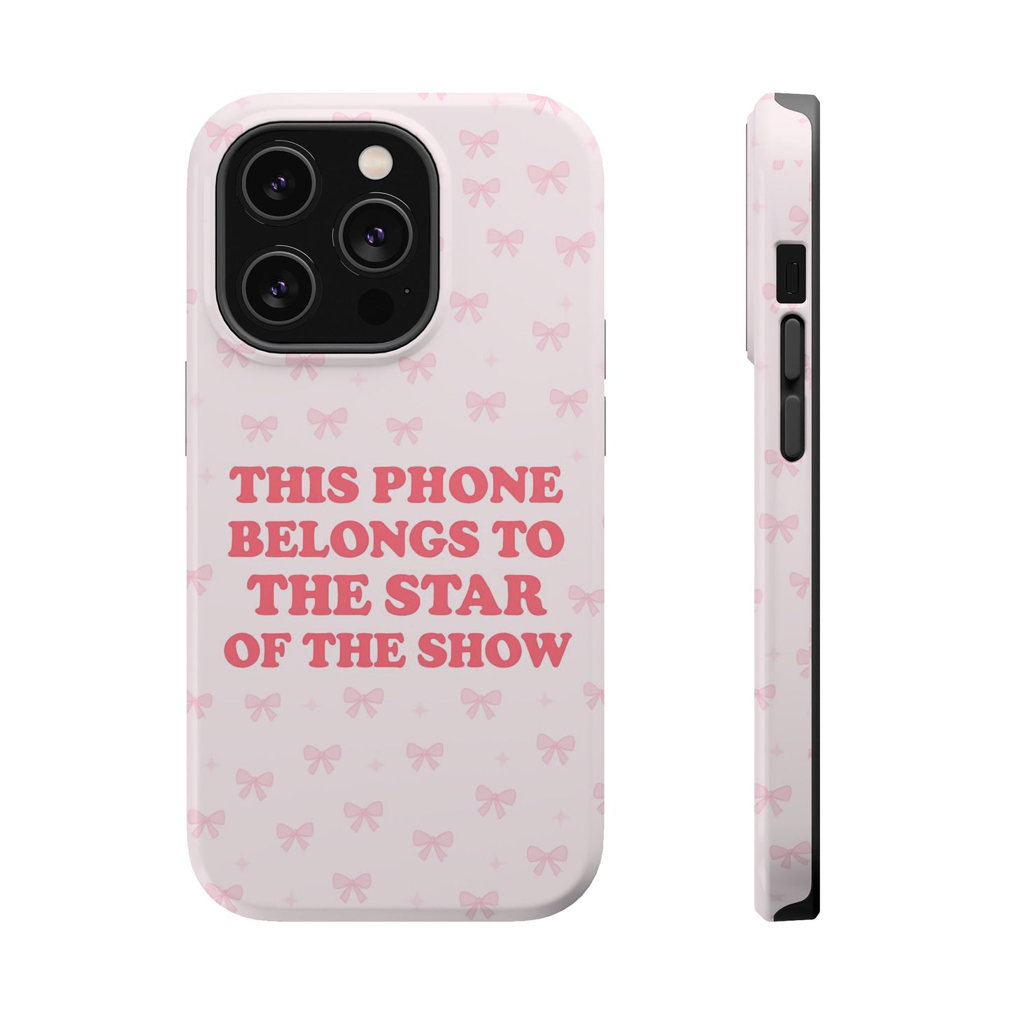 Sosa Nova “Star of the Show” Pink Bow MagSafe Phone Case