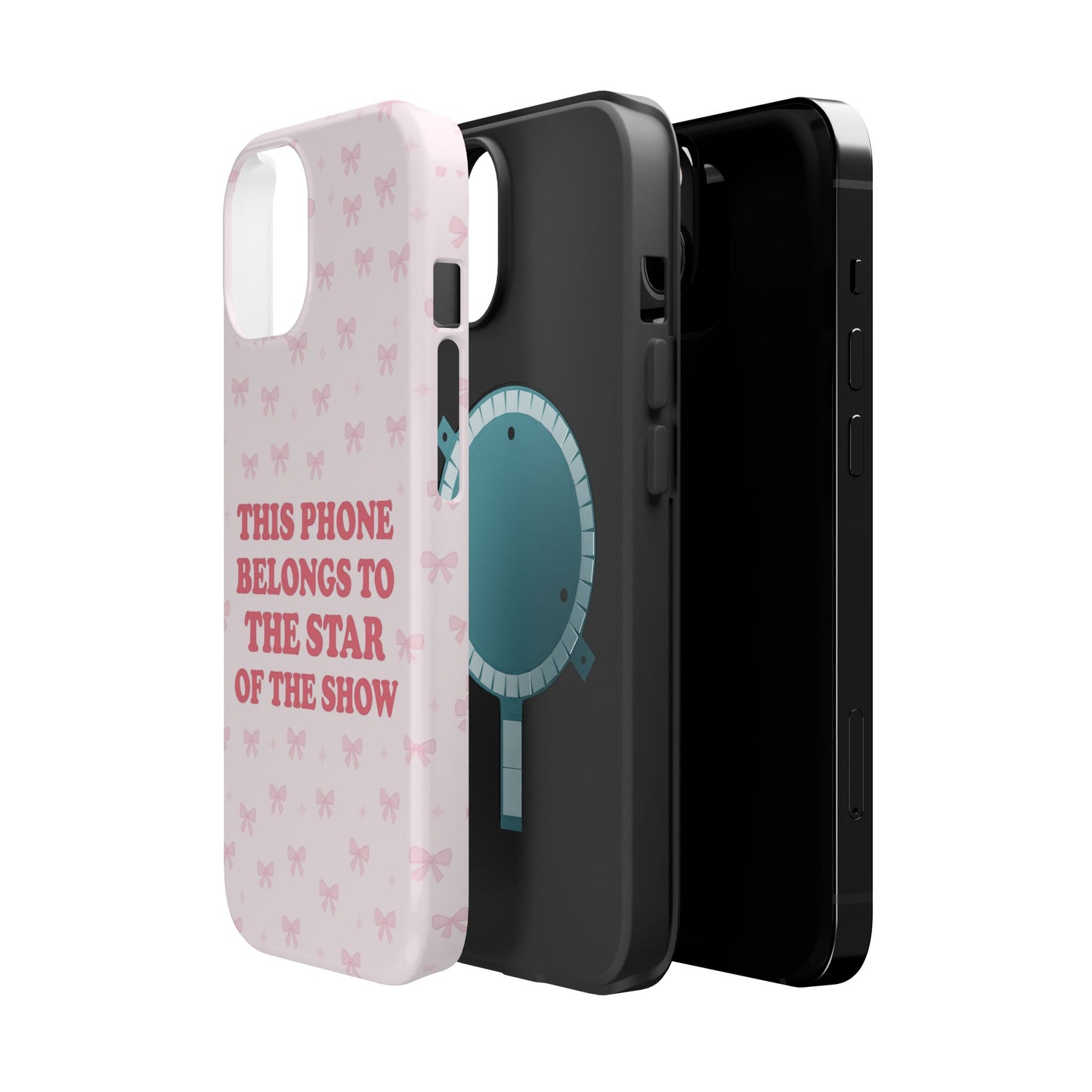 Sosa Nova “Star of the Show” Pink Bow MagSafe Phone Case