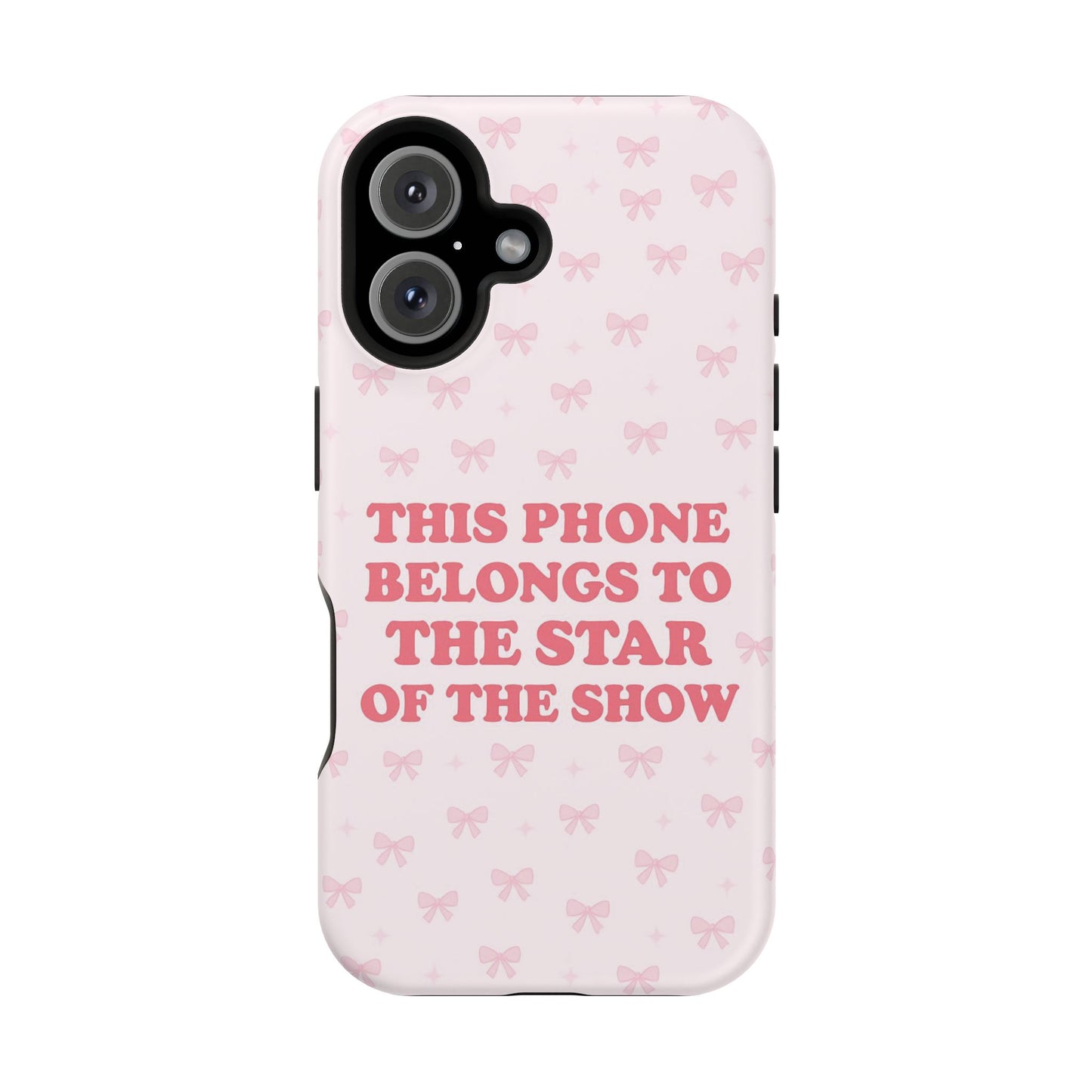 Sosa Nova “Star of the Show” Pink Bow MagSafe Phone Case