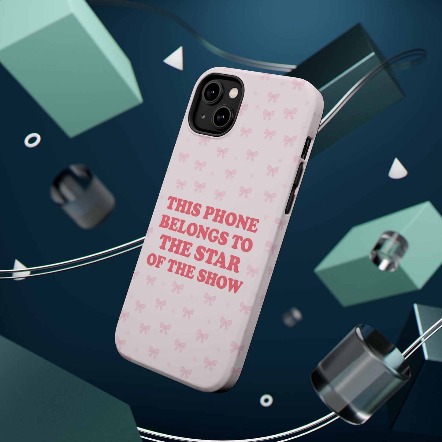 Sosa Nova “Star of the Show” Pink Bow MagSafe Phone Case