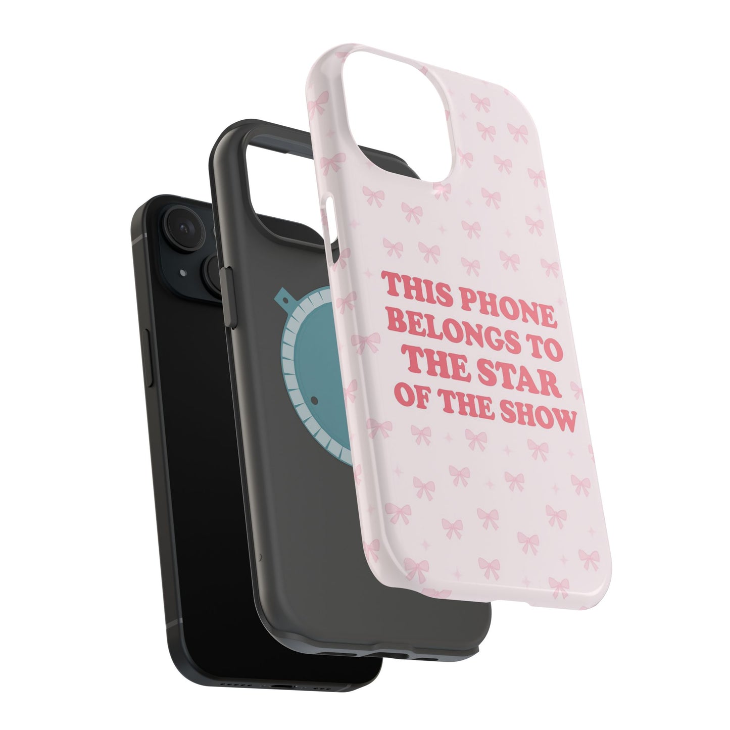 Sosa Nova “Star of the Show” Pink Bow MagSafe Phone Case