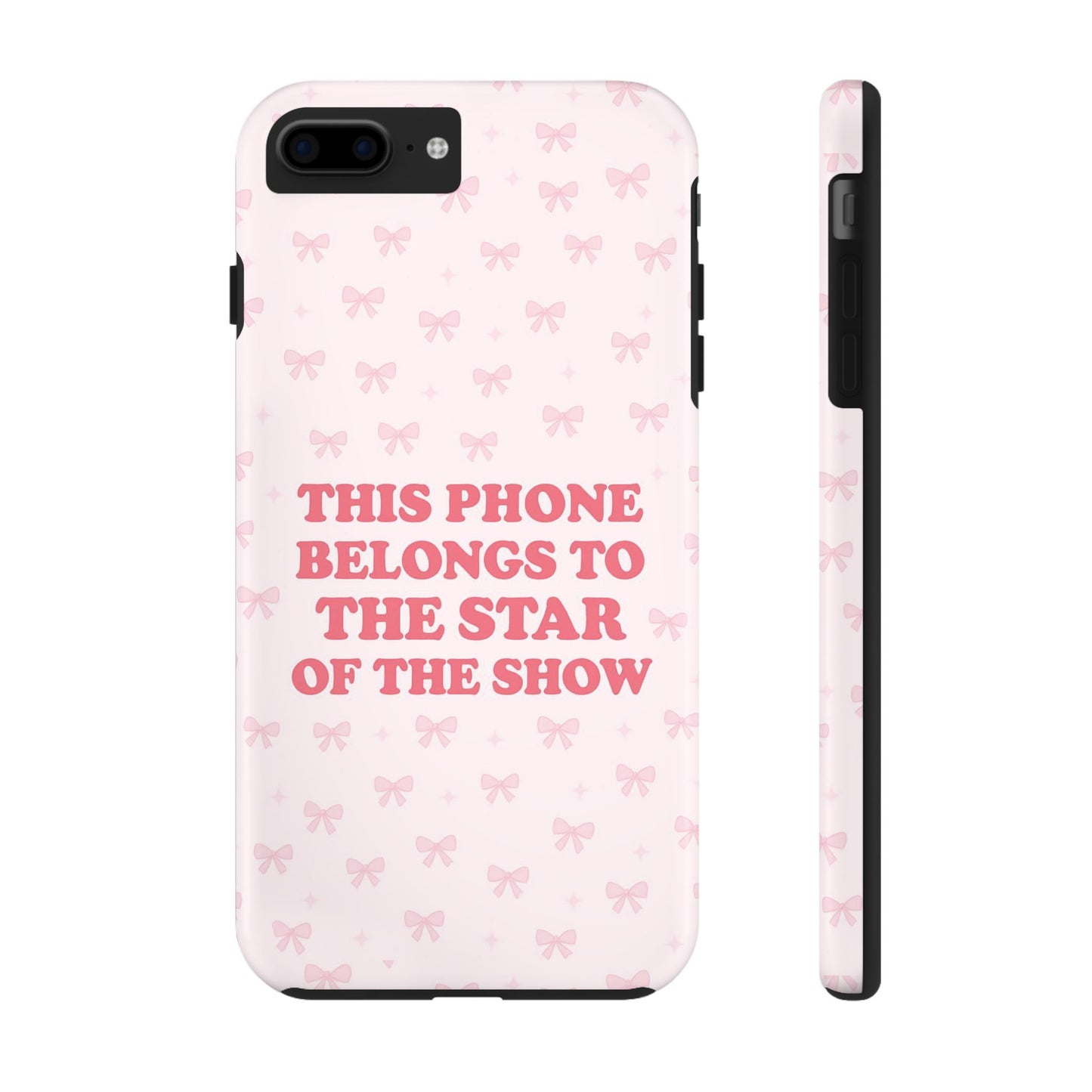 Sosa Nova “Star of the Show” Pink Bow Phone Case
