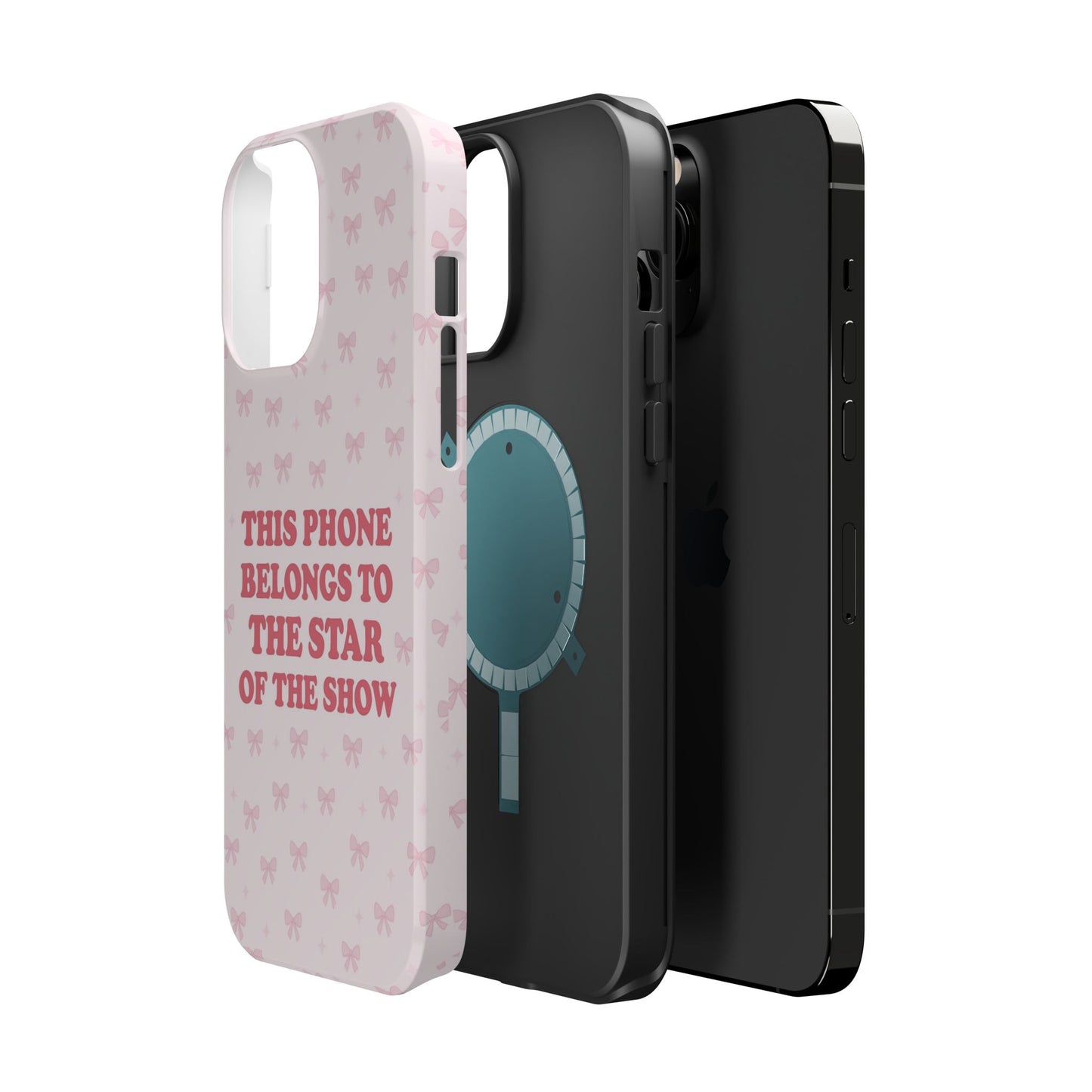 Sosa Nova “Star of the Show” Pink Bow MagSafe Phone Case