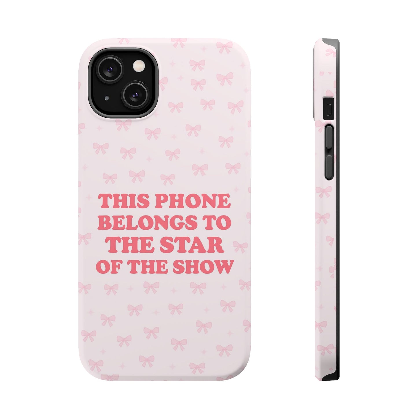 Sosa Nova “Star of the Show” Pink Bow MagSafe Phone Case