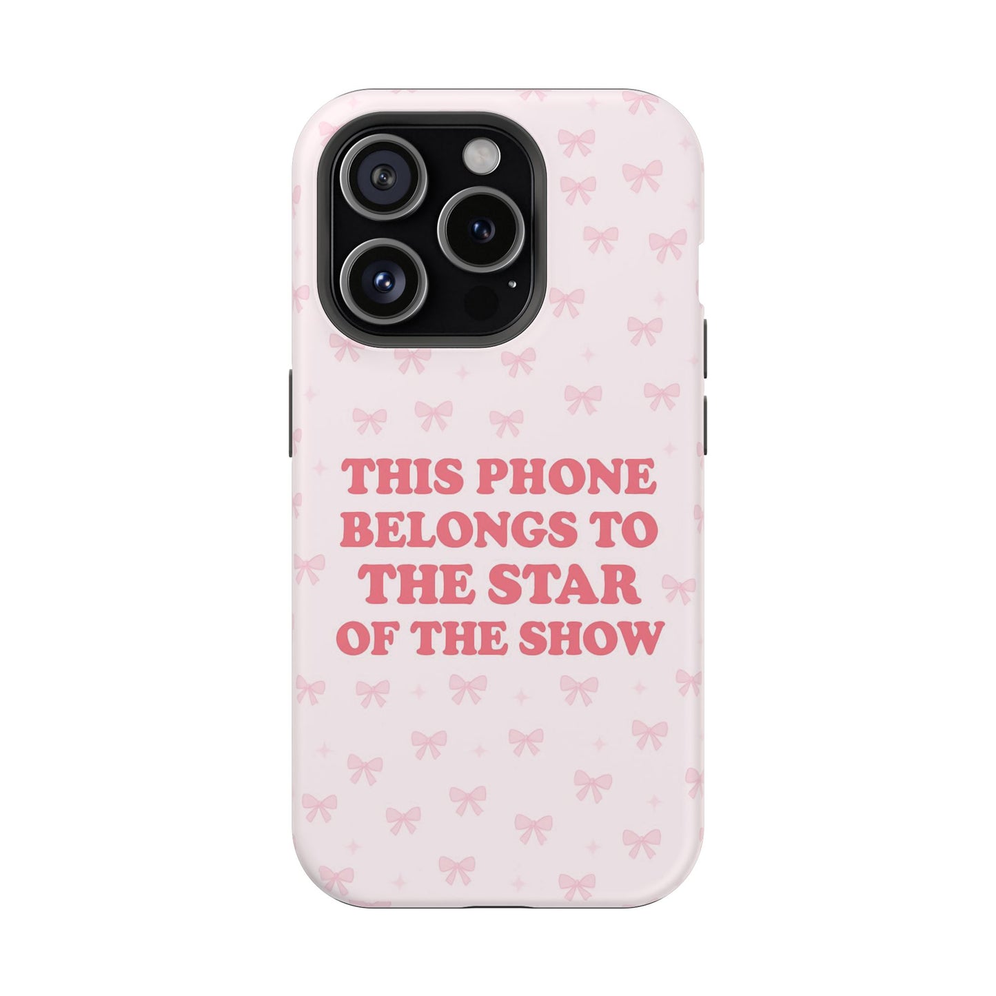 Sosa Nova “Star of the Show” Pink Bow MagSafe Phone Case