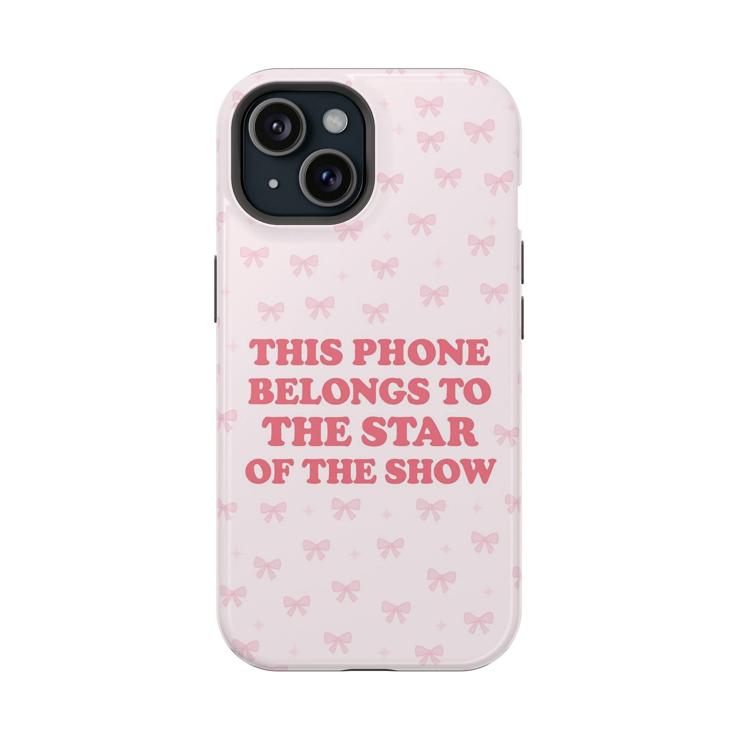 Sosa Nova “Star of the Show” Pink Bow MagSafe Phone Case