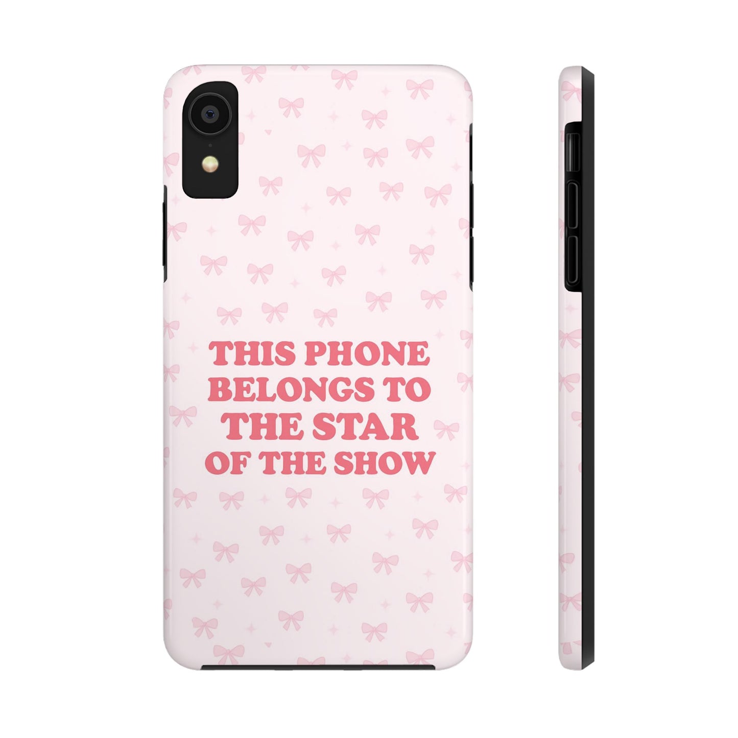Sosa Nova “Star of the Show” Pink Bow Phone Case
