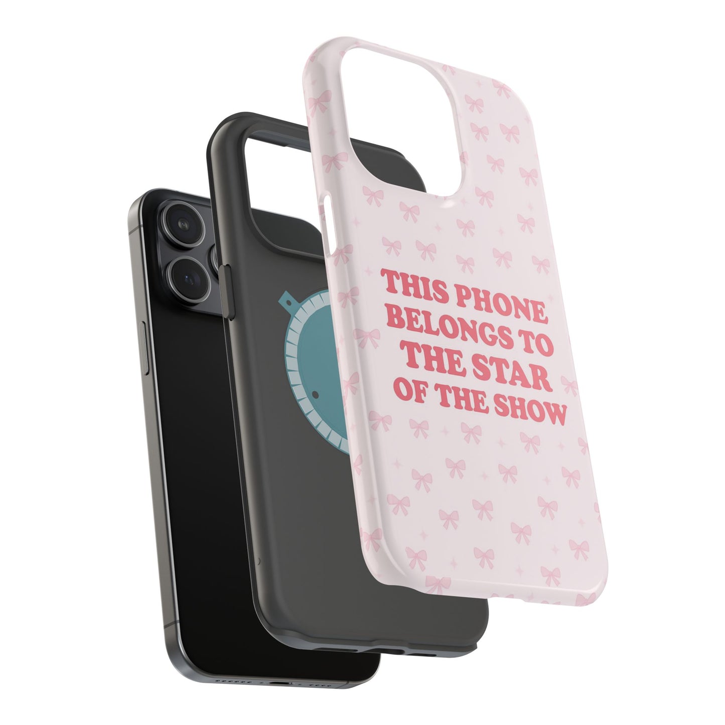 Sosa Nova “Star of the Show” Pink Bow MagSafe Phone Case