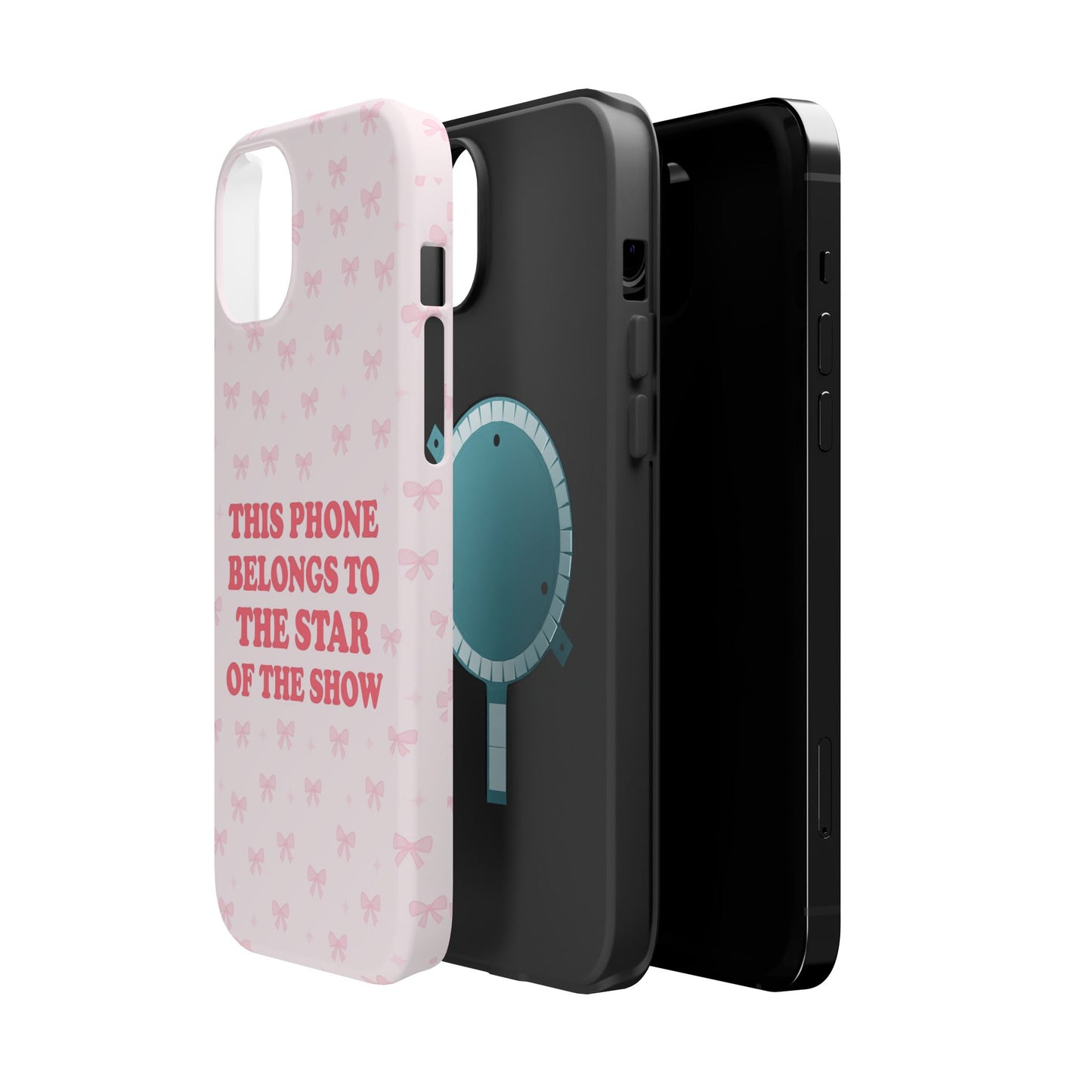 Sosa Nova “Star of the Show” Pink Bow MagSafe Phone Case
