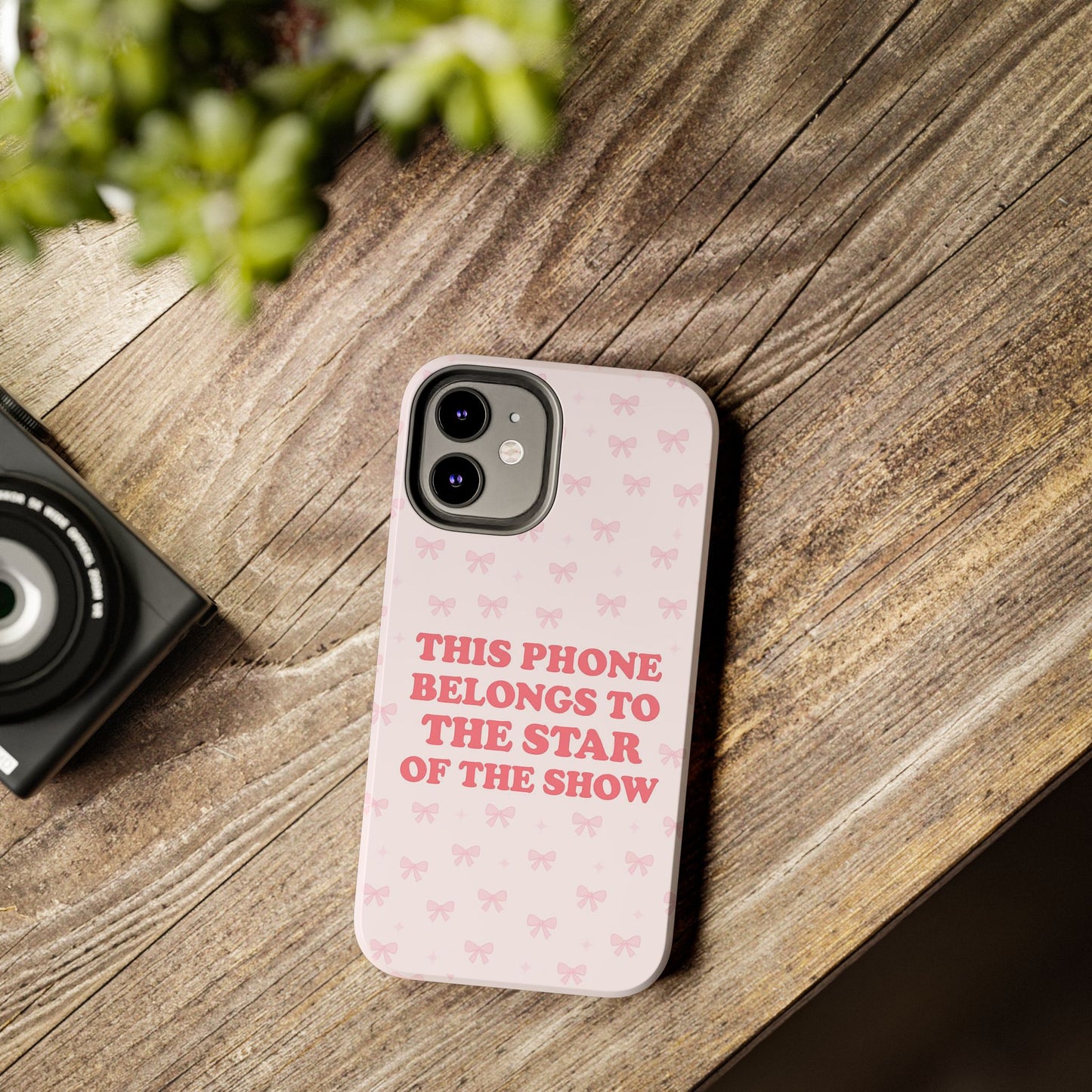 Sosa Nova “Star of the Show” Pink Bow Phone Case