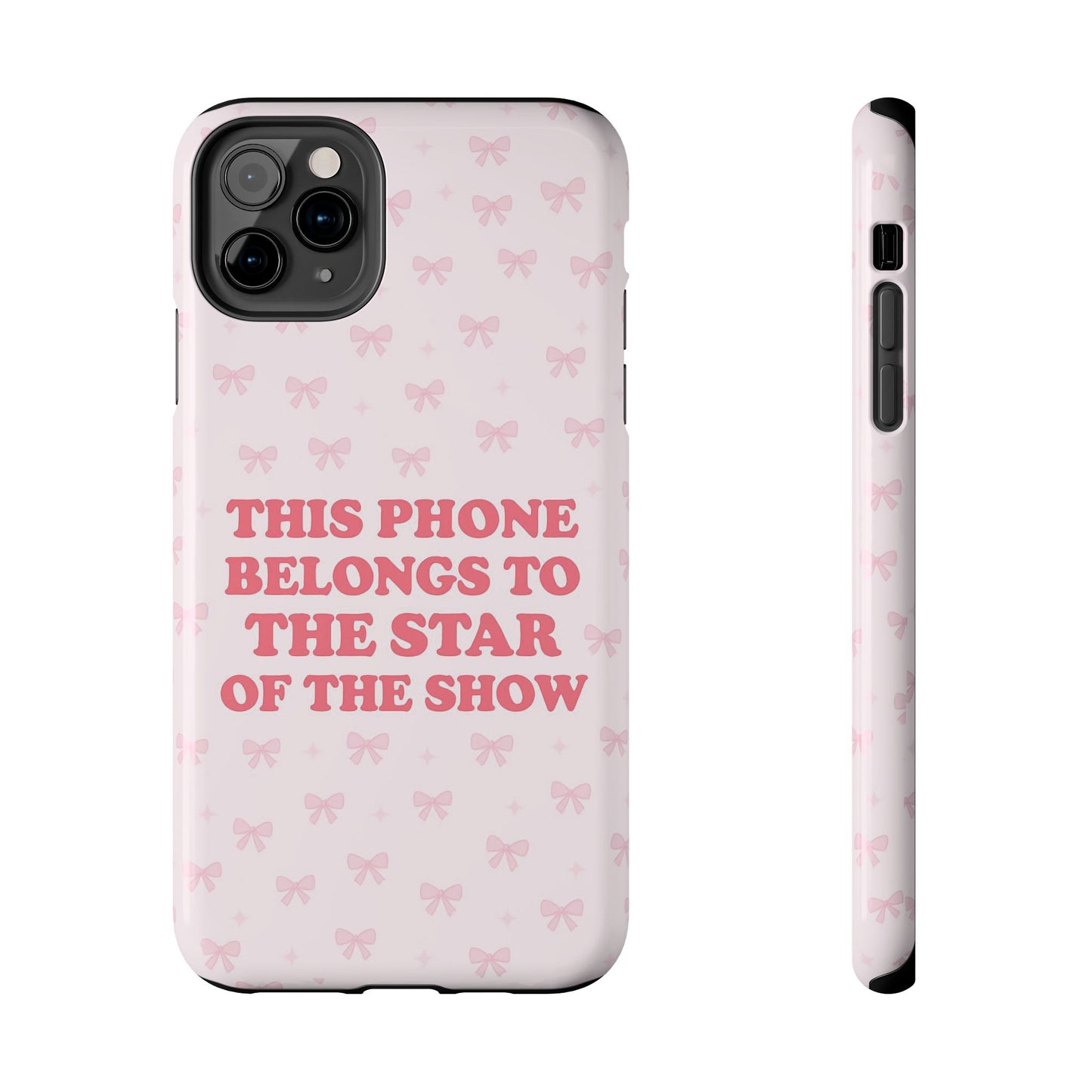 Sosa Nova “Star of the Show” Pink Bow Phone Case