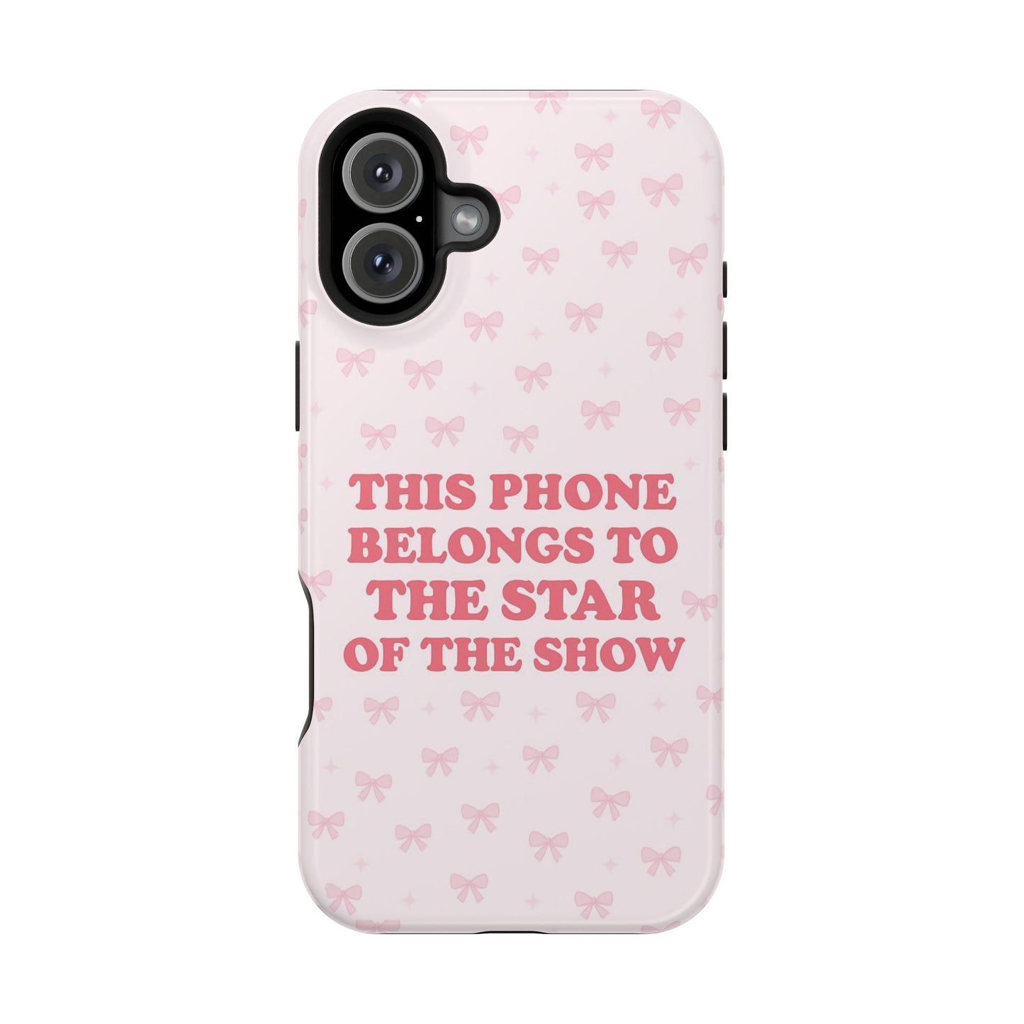 Sosa Nova “Star of the Show” Pink Bow MagSafe Phone Case
