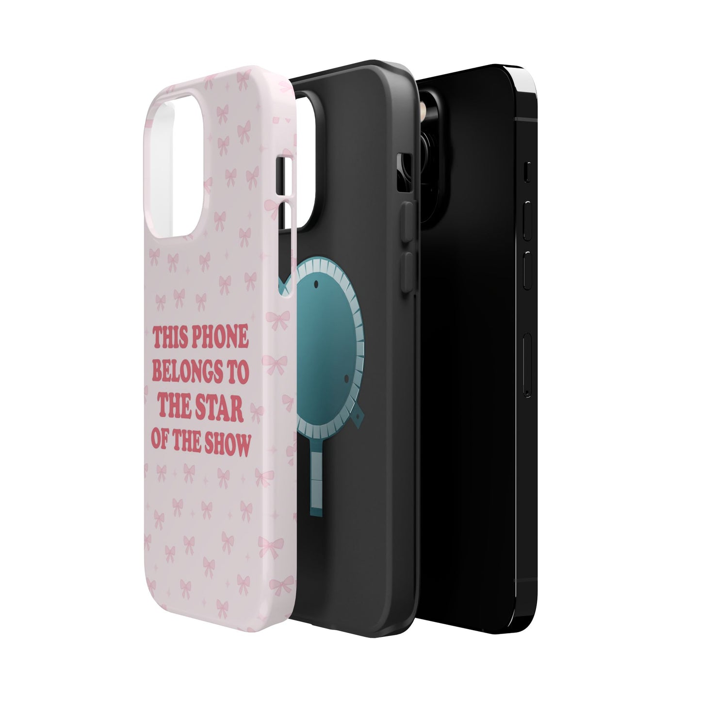 Sosa Nova “Star of the Show” Pink Bow MagSafe Phone Case