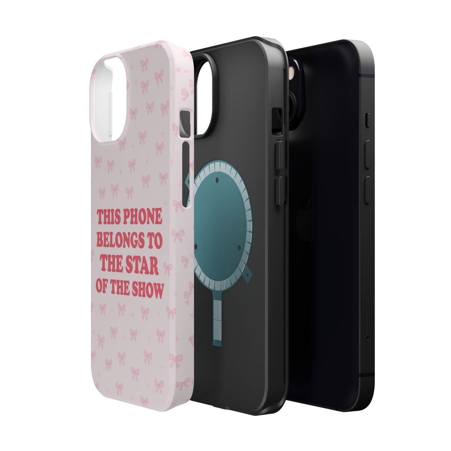 Sosa Nova “Star of the Show” Pink Bow MagSafe Phone Case