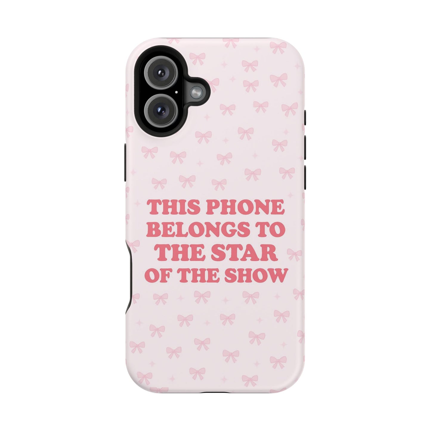 Sosa Nova “Star of the Show” Pink Bow MagSafe Phone Case
