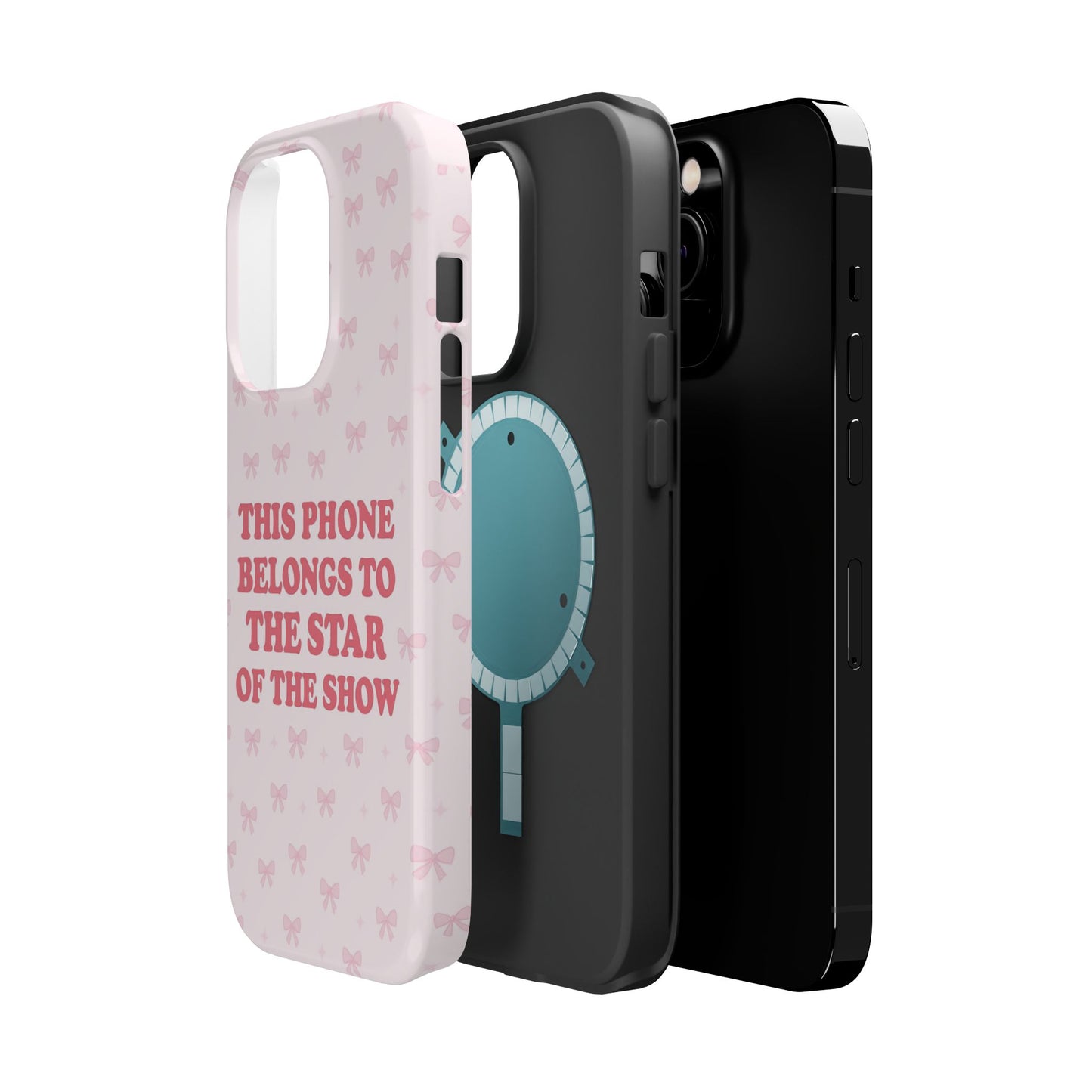 Sosa Nova “Star of the Show” Pink Bow MagSafe Phone Case
