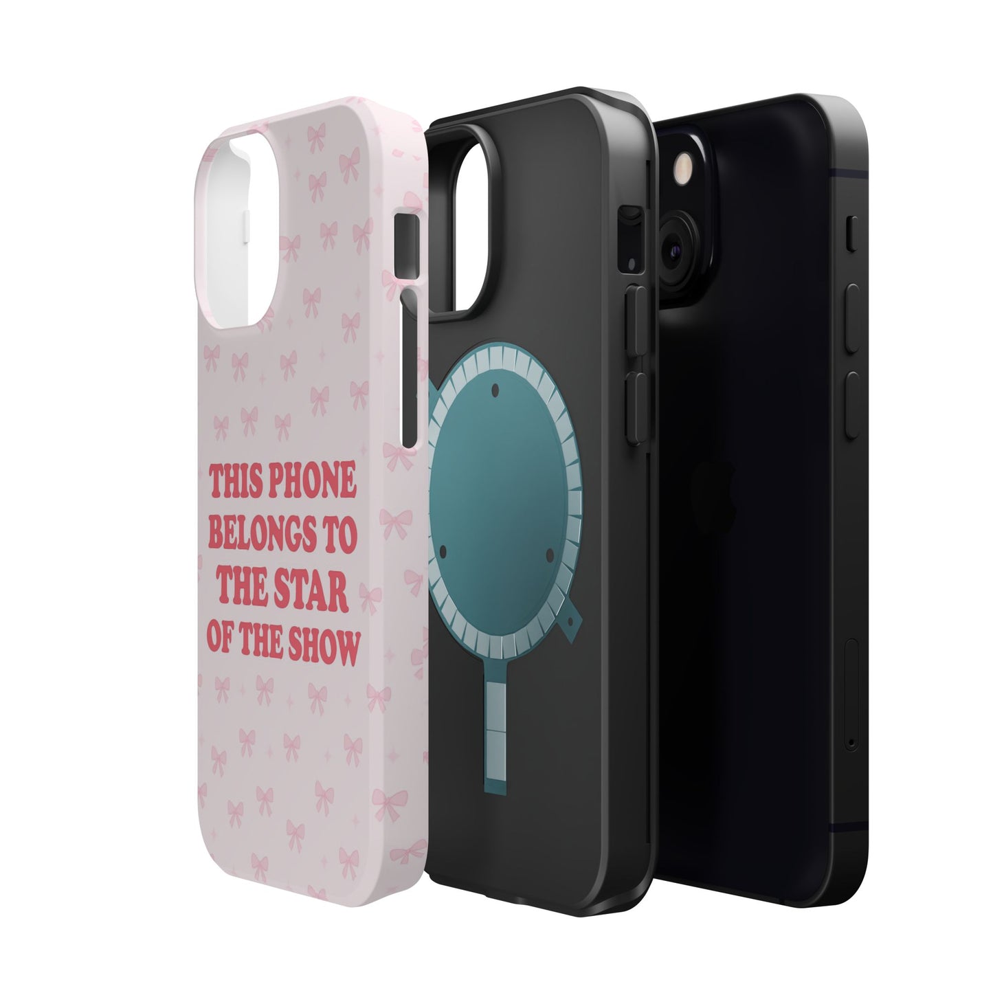 Sosa Nova “Star of the Show” Pink Bow MagSafe Phone Case