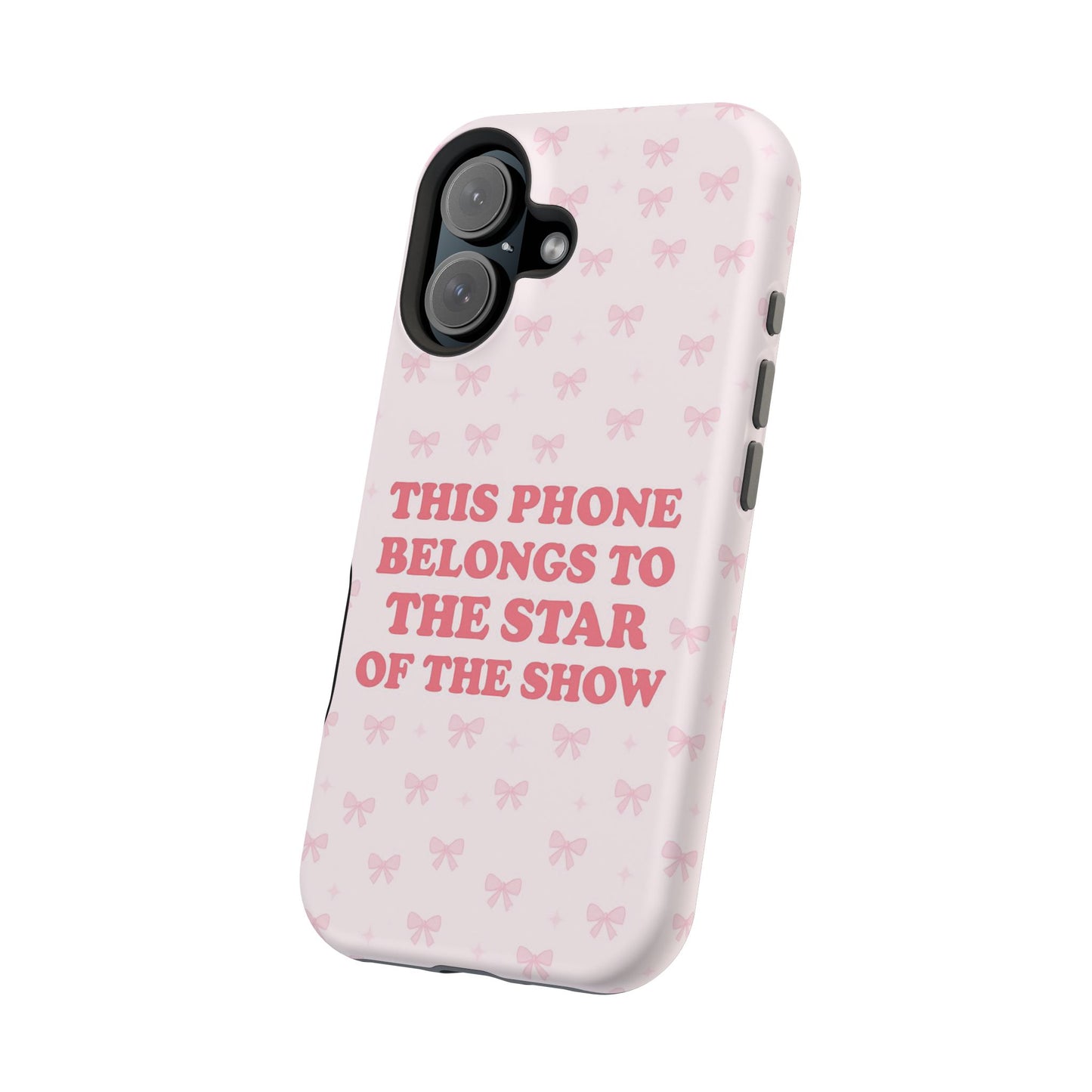 Sosa Nova “Star of the Show” Pink Bow MagSafe Phone Case