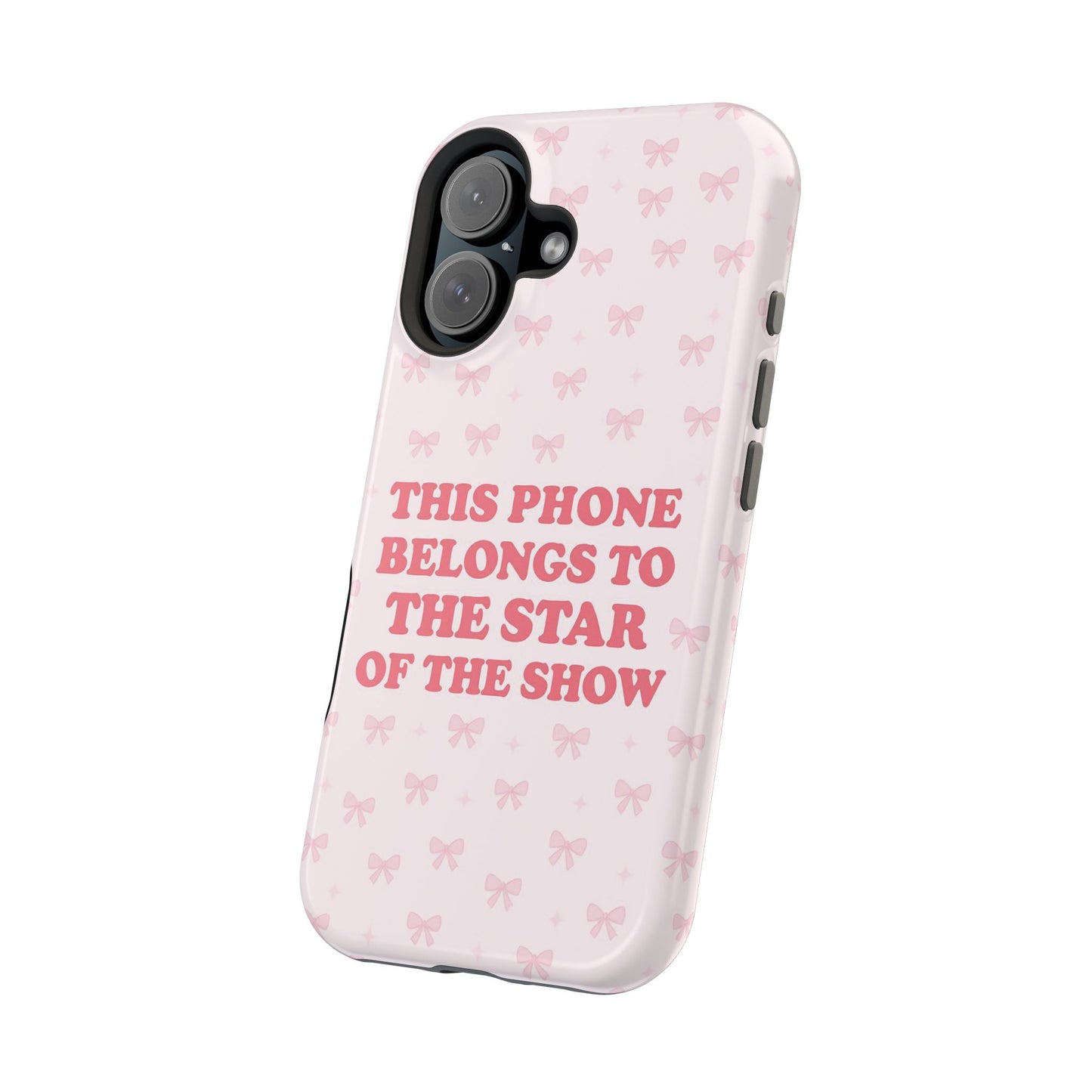 Sosa Nova “Star of the Show” Pink Bow MagSafe Phone Case