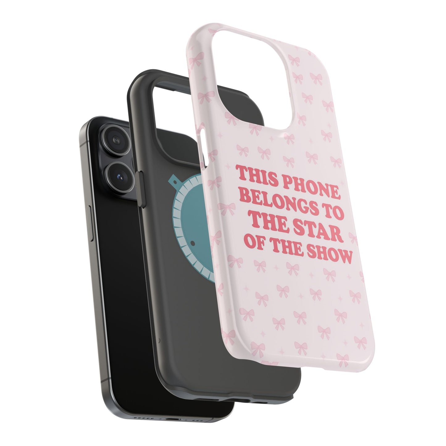 Sosa Nova “Star of the Show” Pink Bow MagSafe Phone Case