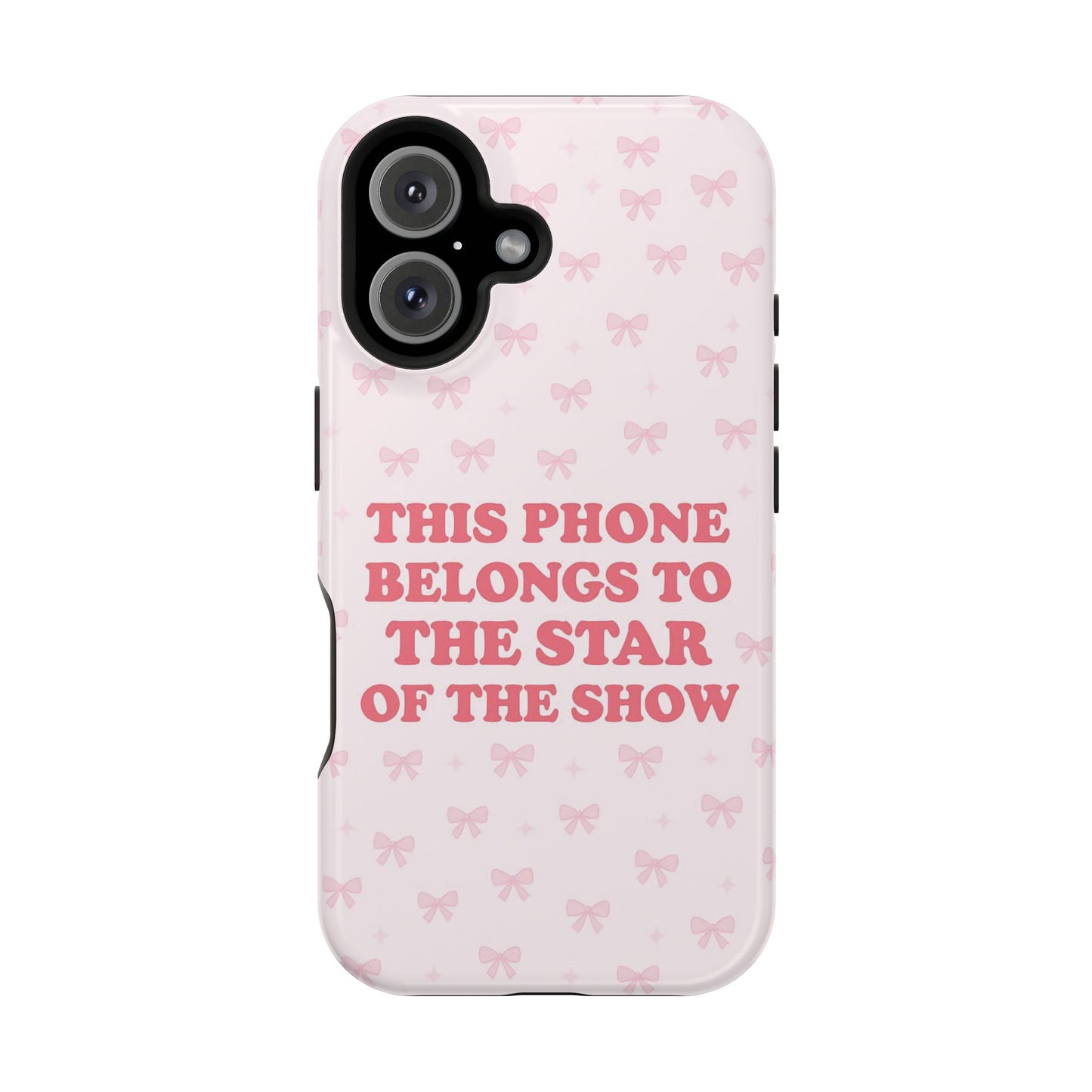 Sosa Nova “Star of the Show” Pink Bow MagSafe Phone Case