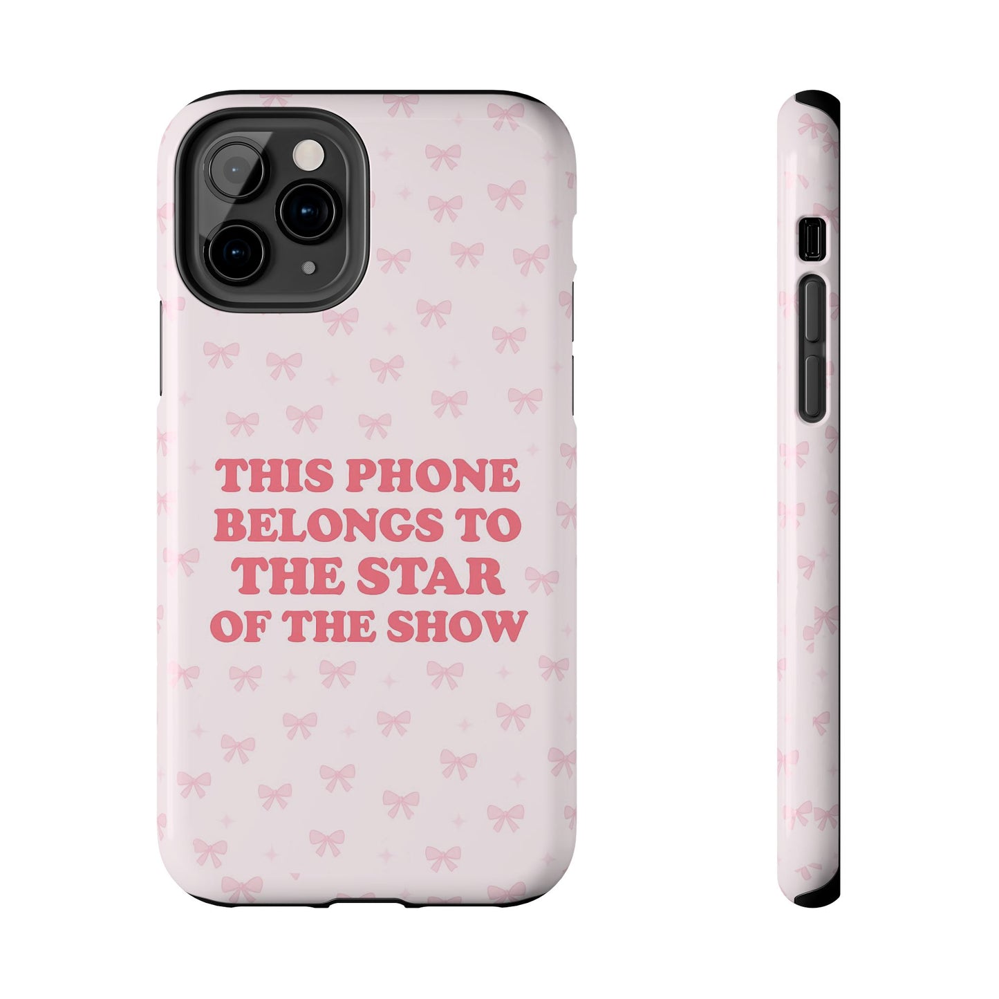 Sosa Nova “Star of the Show” Pink Bow Phone Case