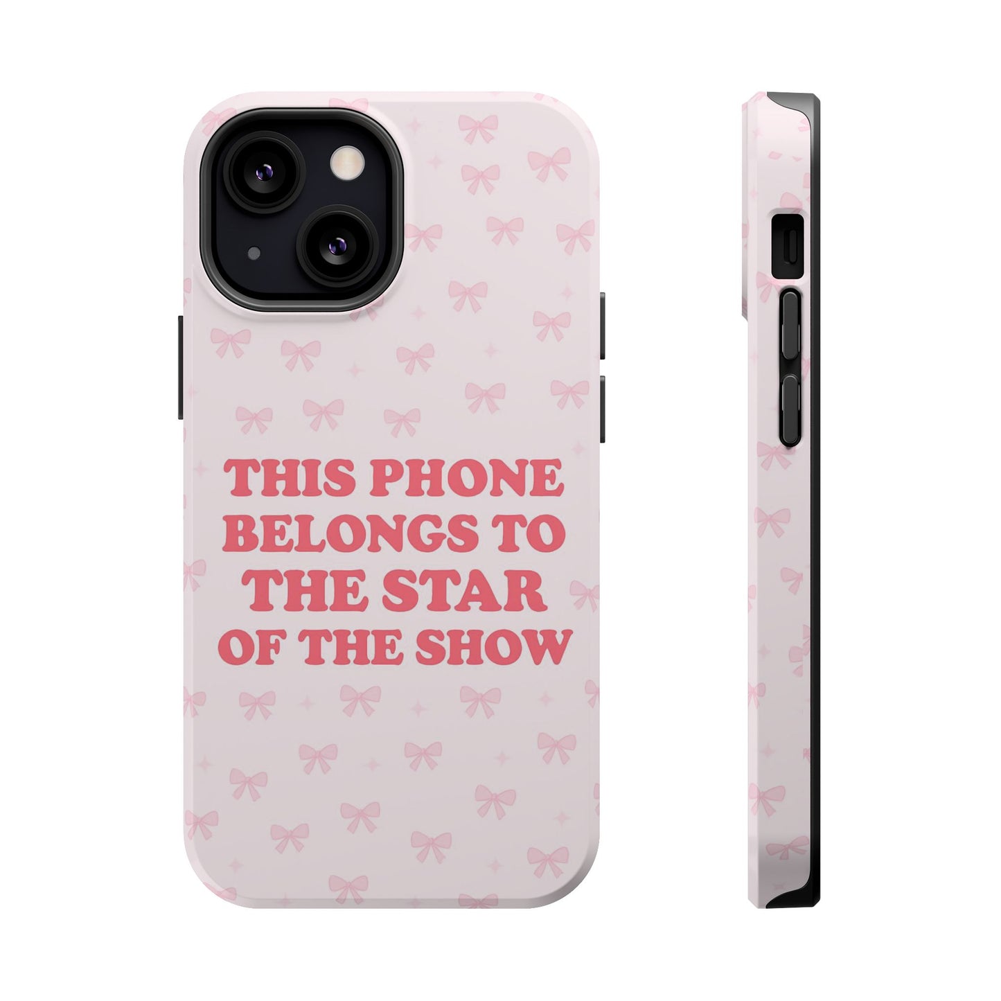 Sosa Nova “Star of the Show” Pink Bow MagSafe Phone Case