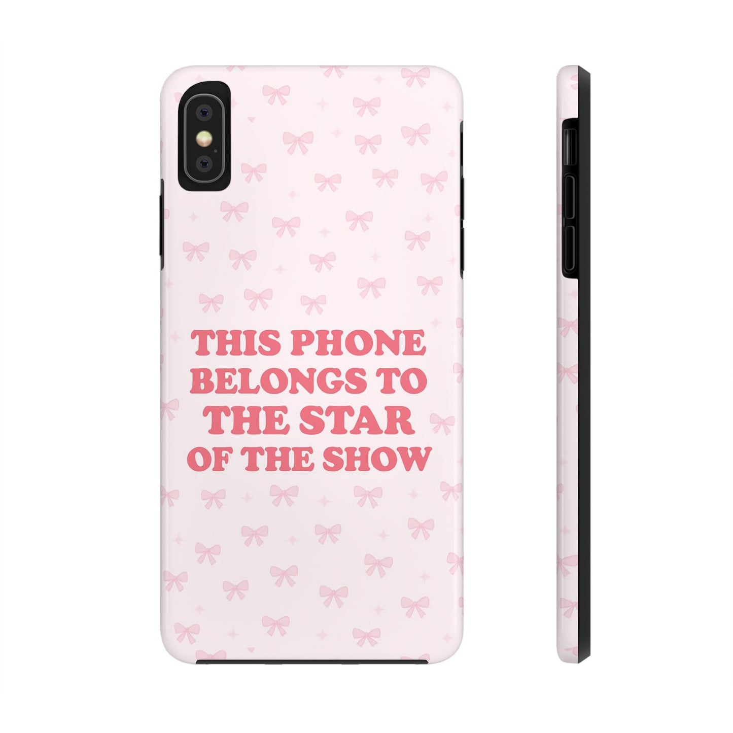 Sosa Nova “Star of the Show” Pink Bow Phone Case