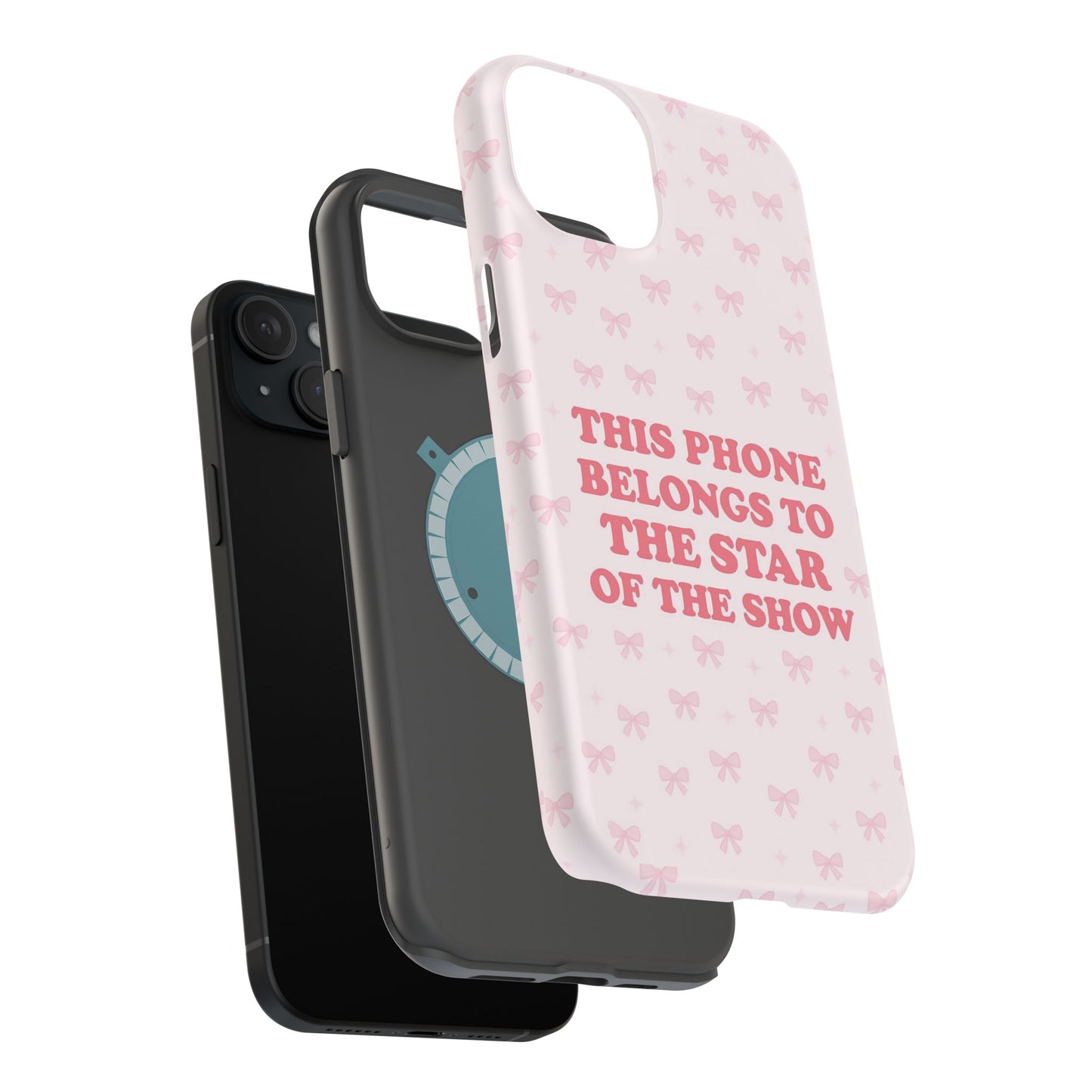 Sosa Nova “Star of the Show” Pink Bow MagSafe Phone Case