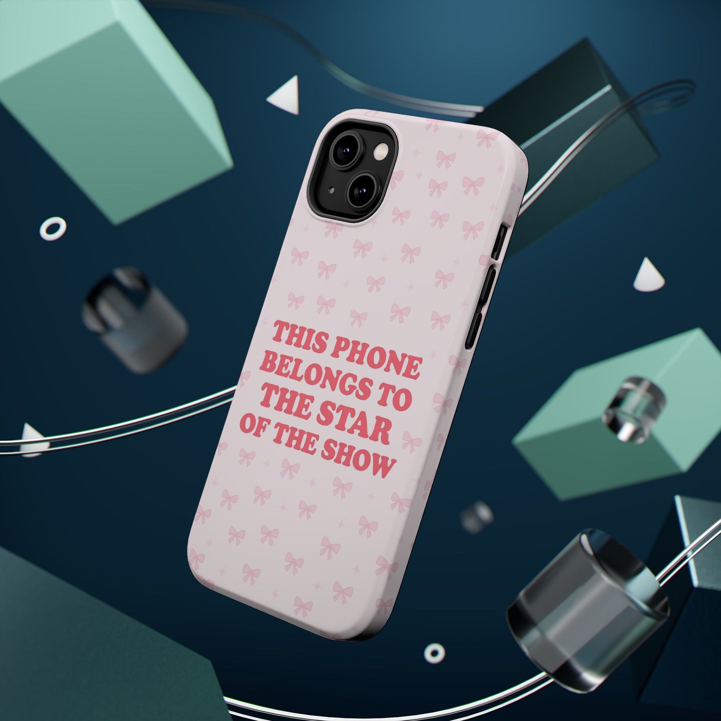 Sosa Nova “Star of the Show” Pink Bow MagSafe Phone Case