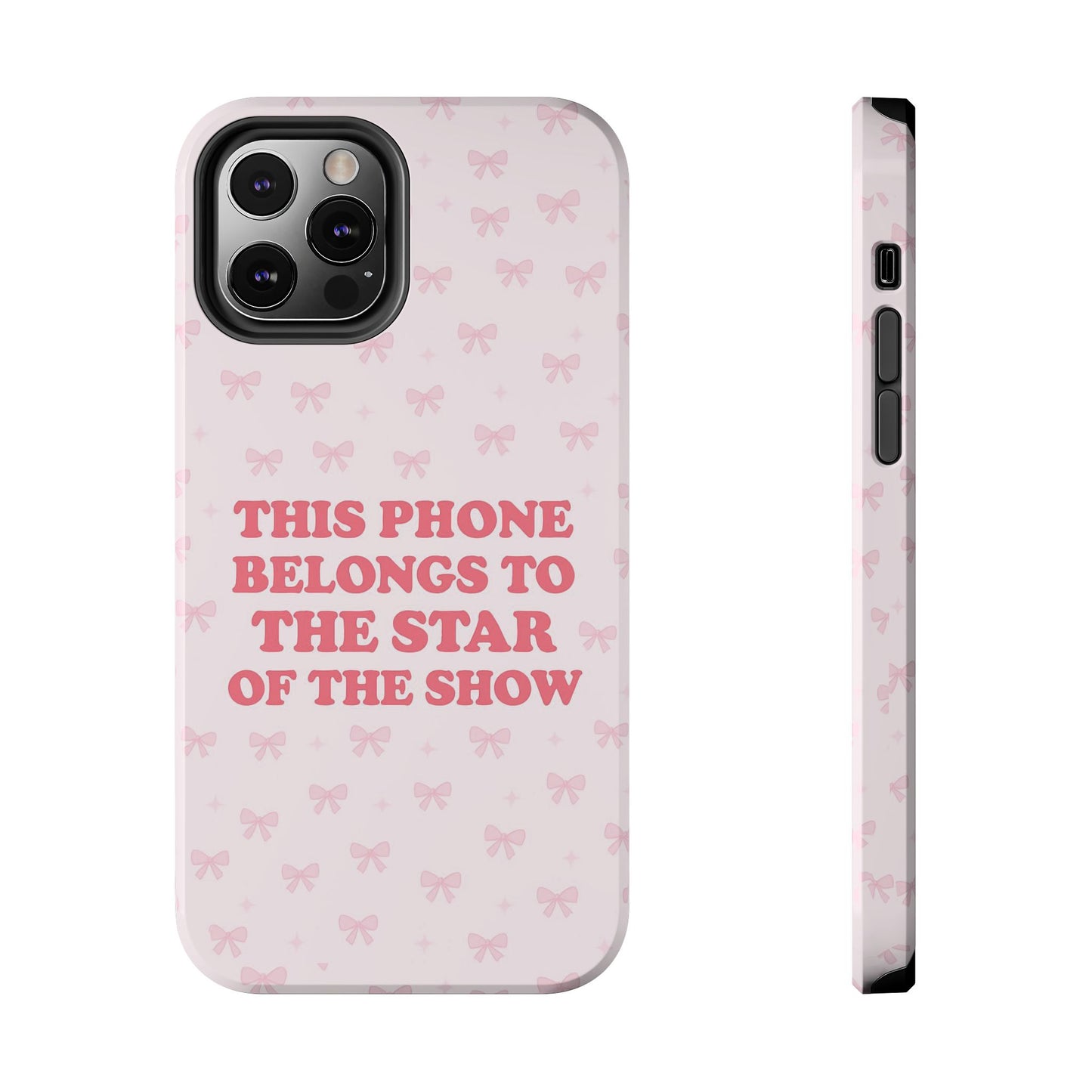 Sosa Nova “Star of the Show” Pink Bow Phone Case