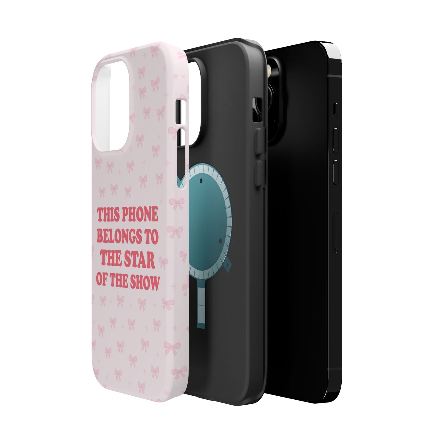 Sosa Nova “Star of the Show” Pink Bow MagSafe Phone Case