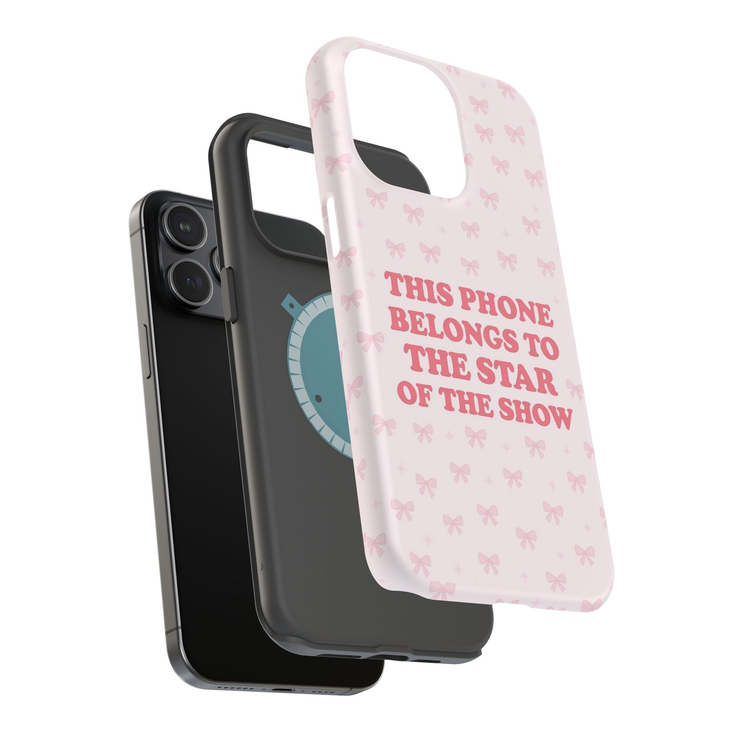 Sosa Nova “Star of the Show” Pink Bow MagSafe Phone Case