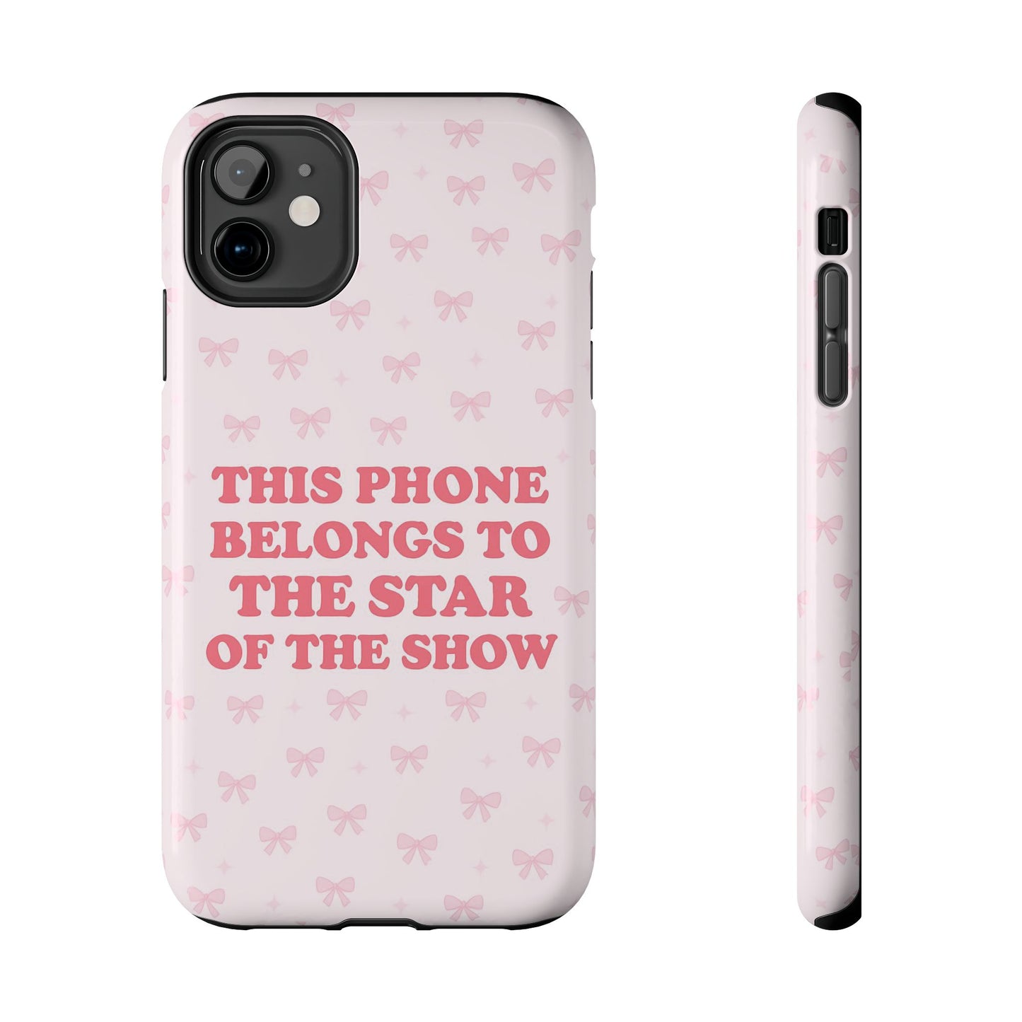 Sosa Nova “Star of the Show” Pink Bow Phone Case
