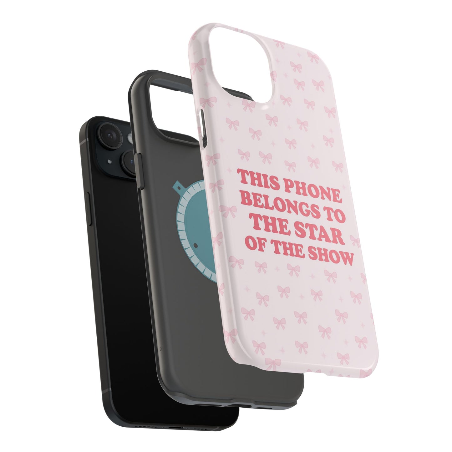 Sosa Nova “Star of the Show” Pink Bow MagSafe Phone Case