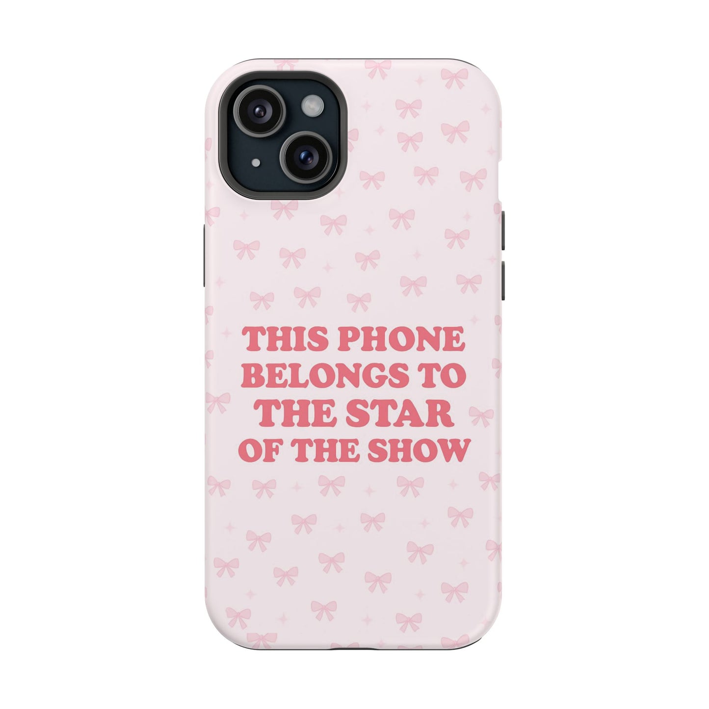 Sosa Nova “Star of the Show” Pink Bow MagSafe Phone Case