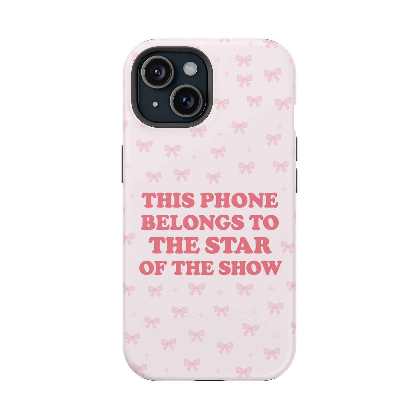 Sosa Nova “Star of the Show” Pink Bow MagSafe Phone Case