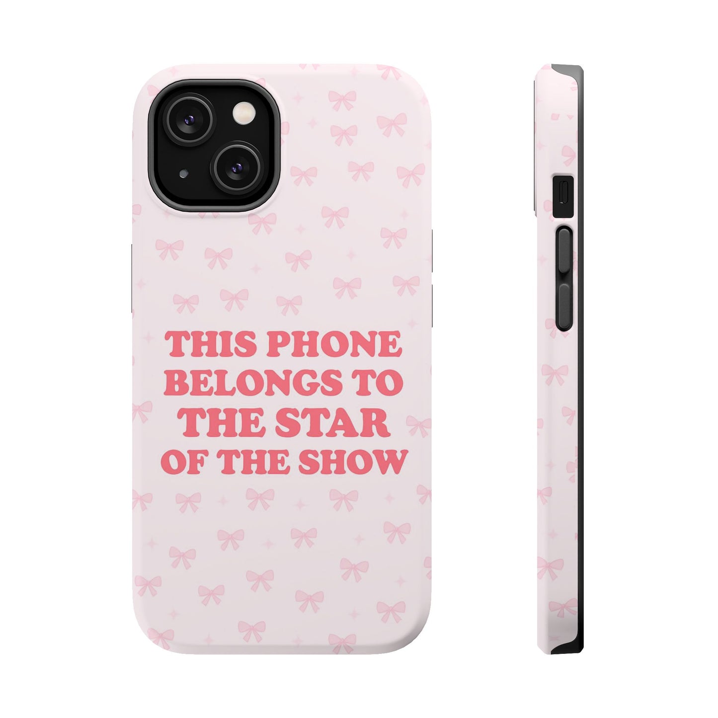 Sosa Nova “Star of the Show” Pink Bow MagSafe Phone Case