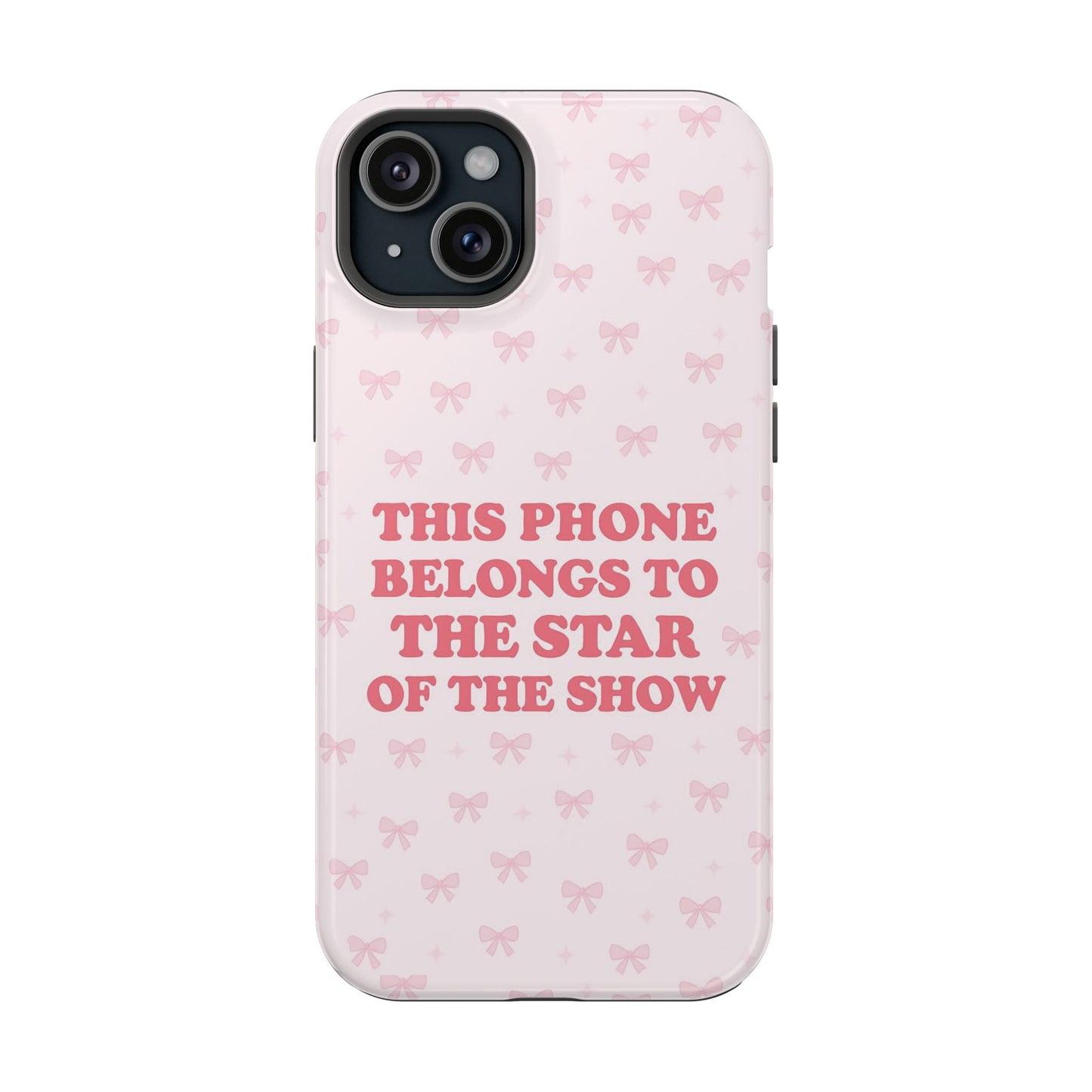 Sosa Nova “Star of the Show” Pink Bow MagSafe Phone Case