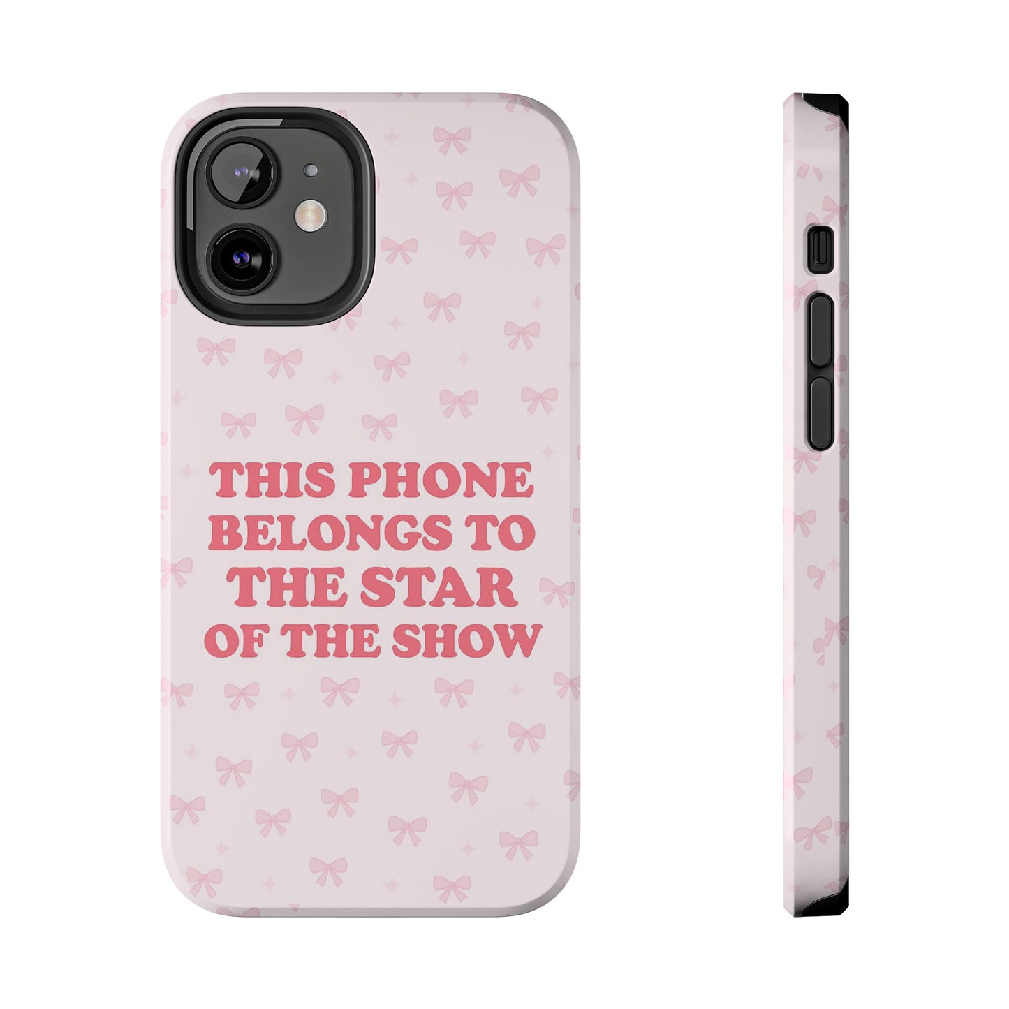Sosa Nova “Star of the Show” Pink Bow Phone Case