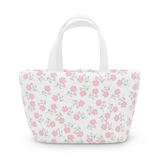 Charming Floral Lunch Bag | Insulated Tote for Women, Kids, Perfect for School, Picnics, and Work
