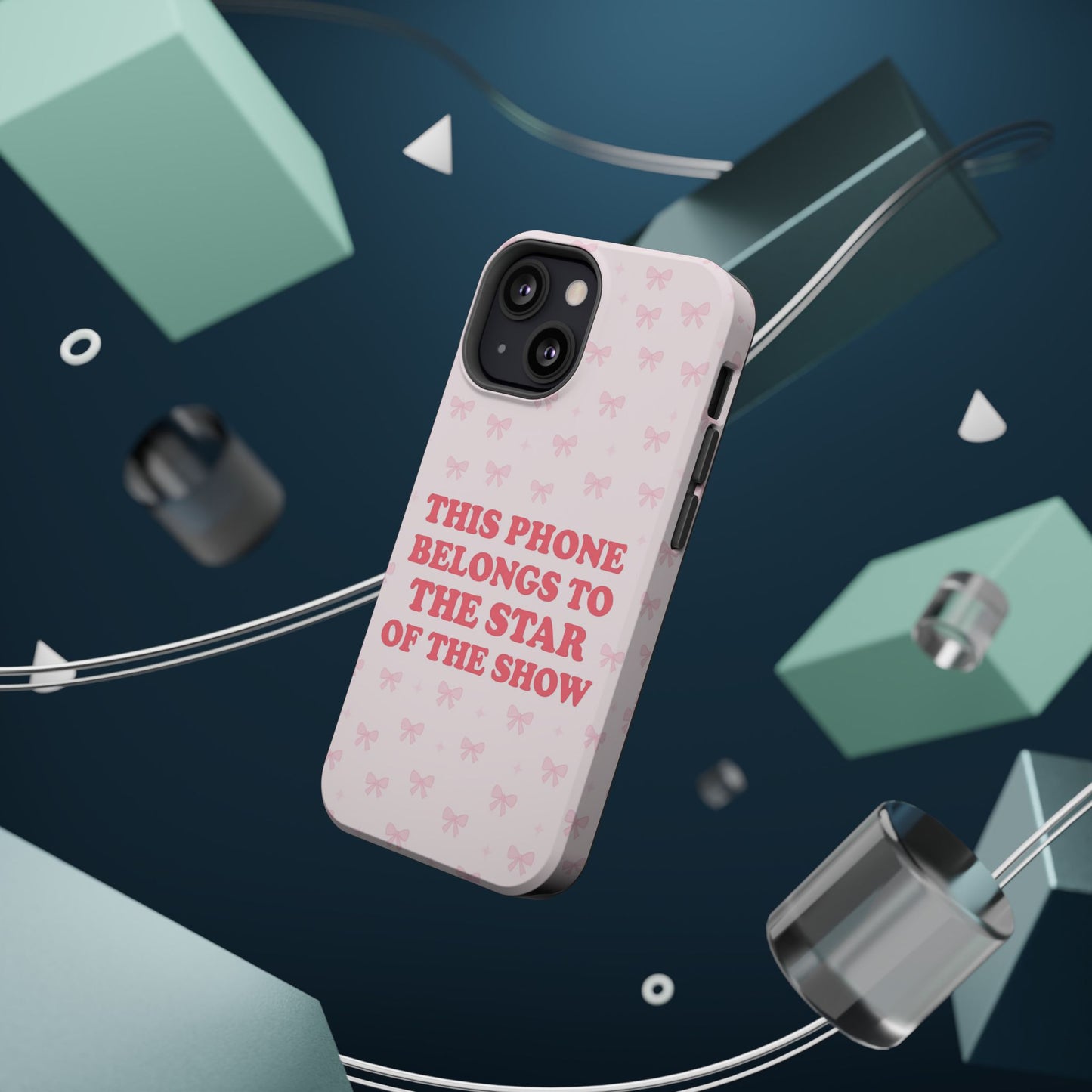 Sosa Nova “Star of the Show” Pink Bow MagSafe Phone Case